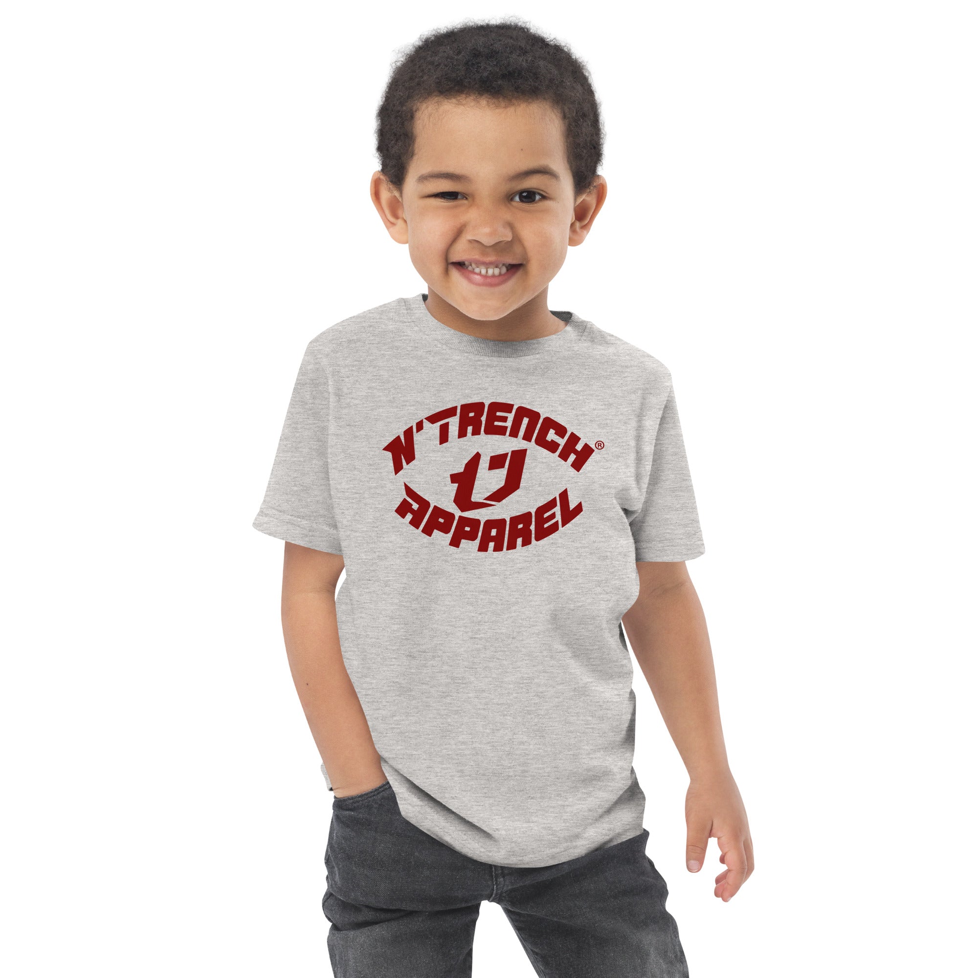 N'Trench Red Font Toddler jersey t-shirt