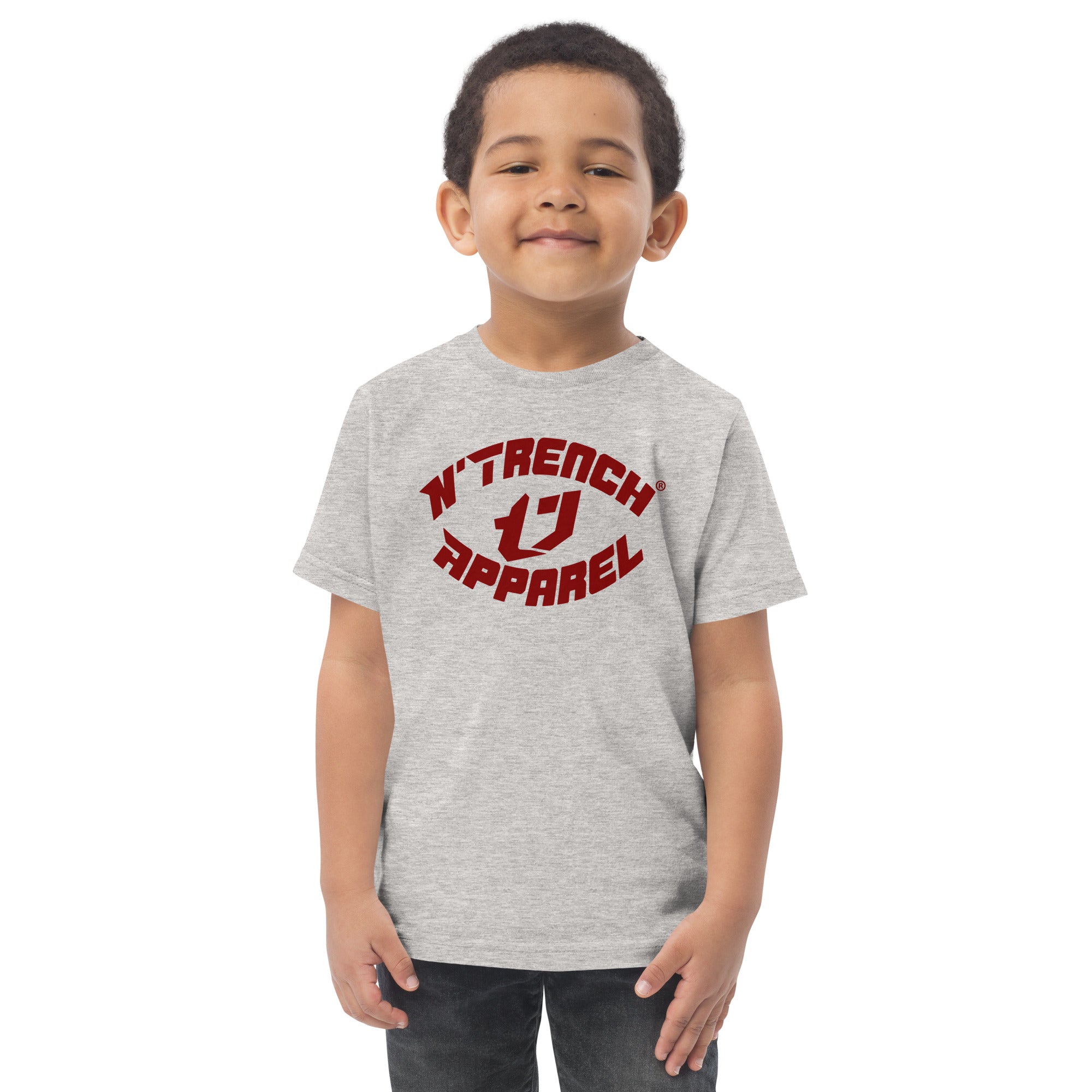 N'Trench Red Font Toddler jersey t-shirt