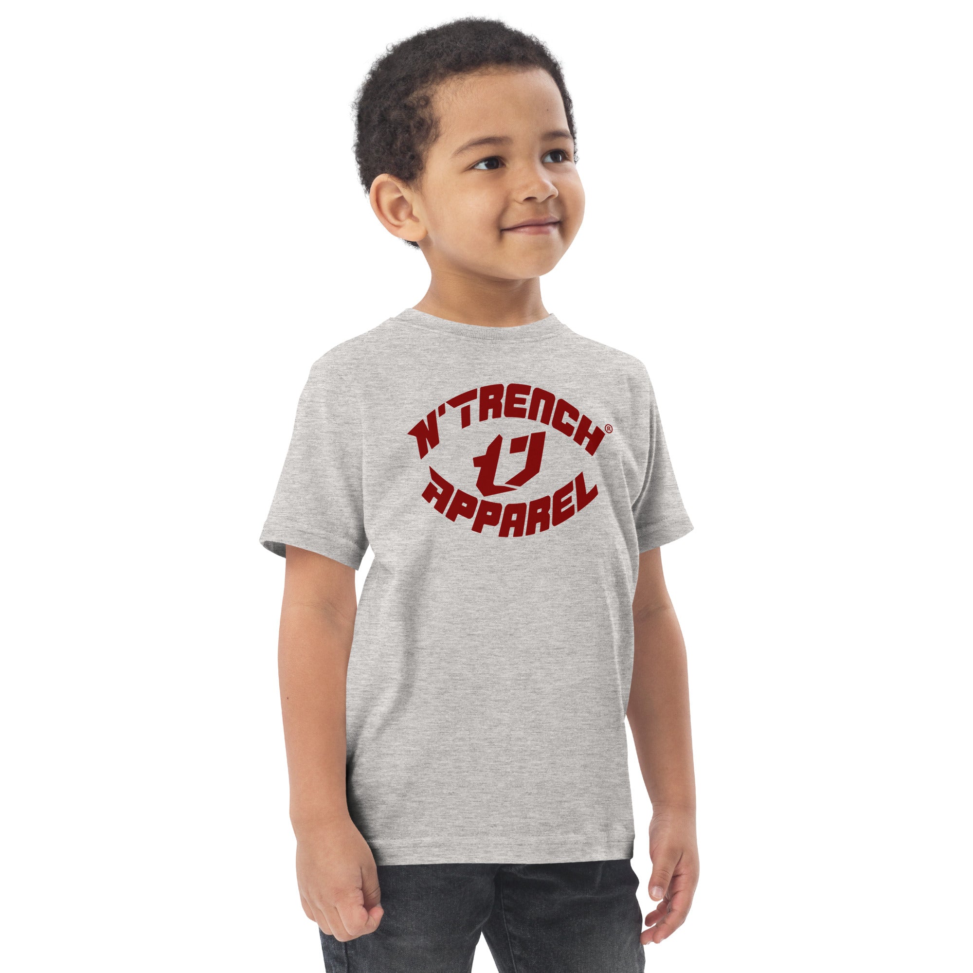 N'Trench Red Font Toddler jersey t-shirt