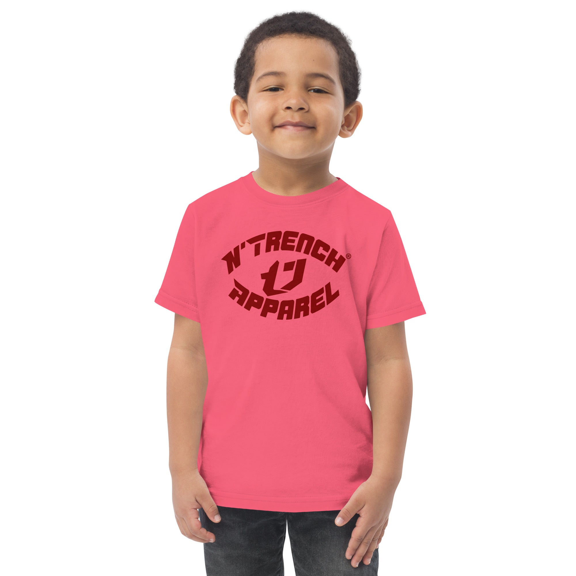 N'Trench Red Font Toddler jersey t-shirt