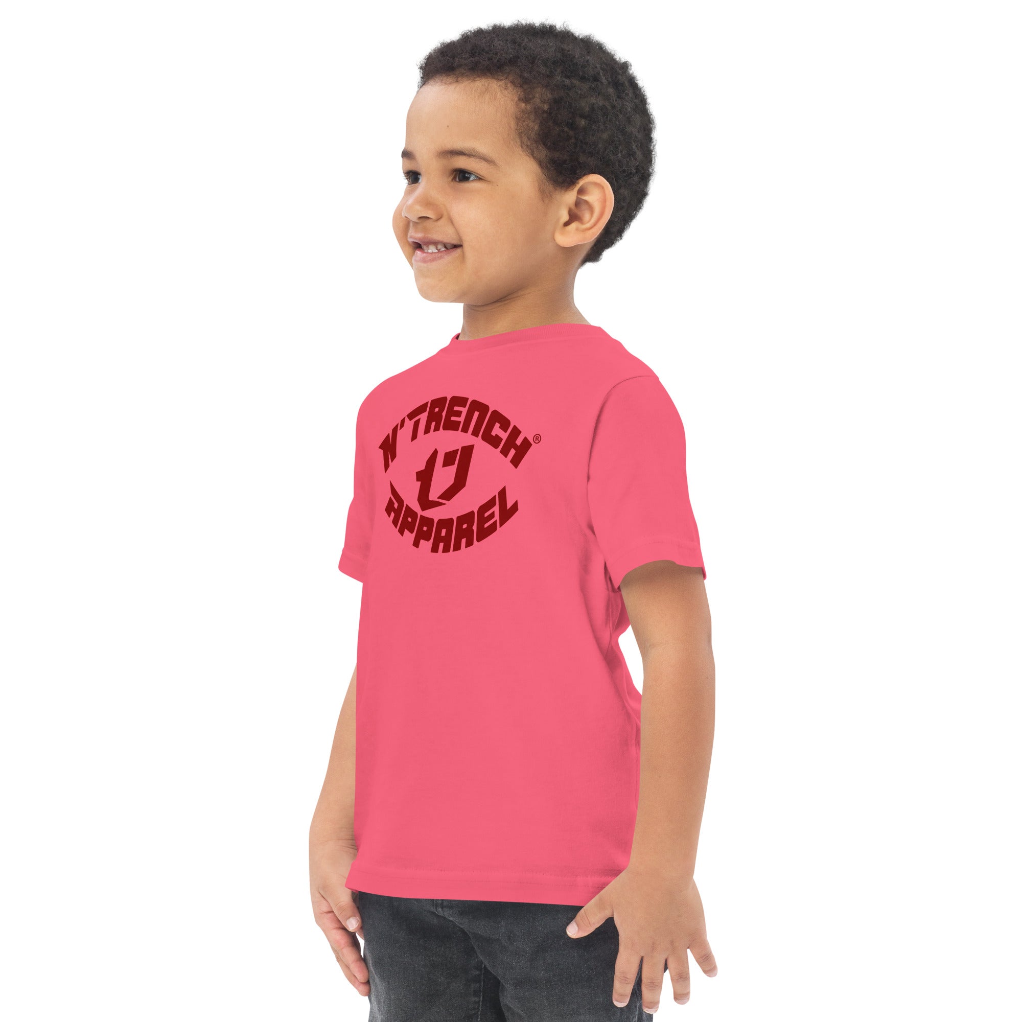 N'Trench Red Font Toddler jersey t-shirt