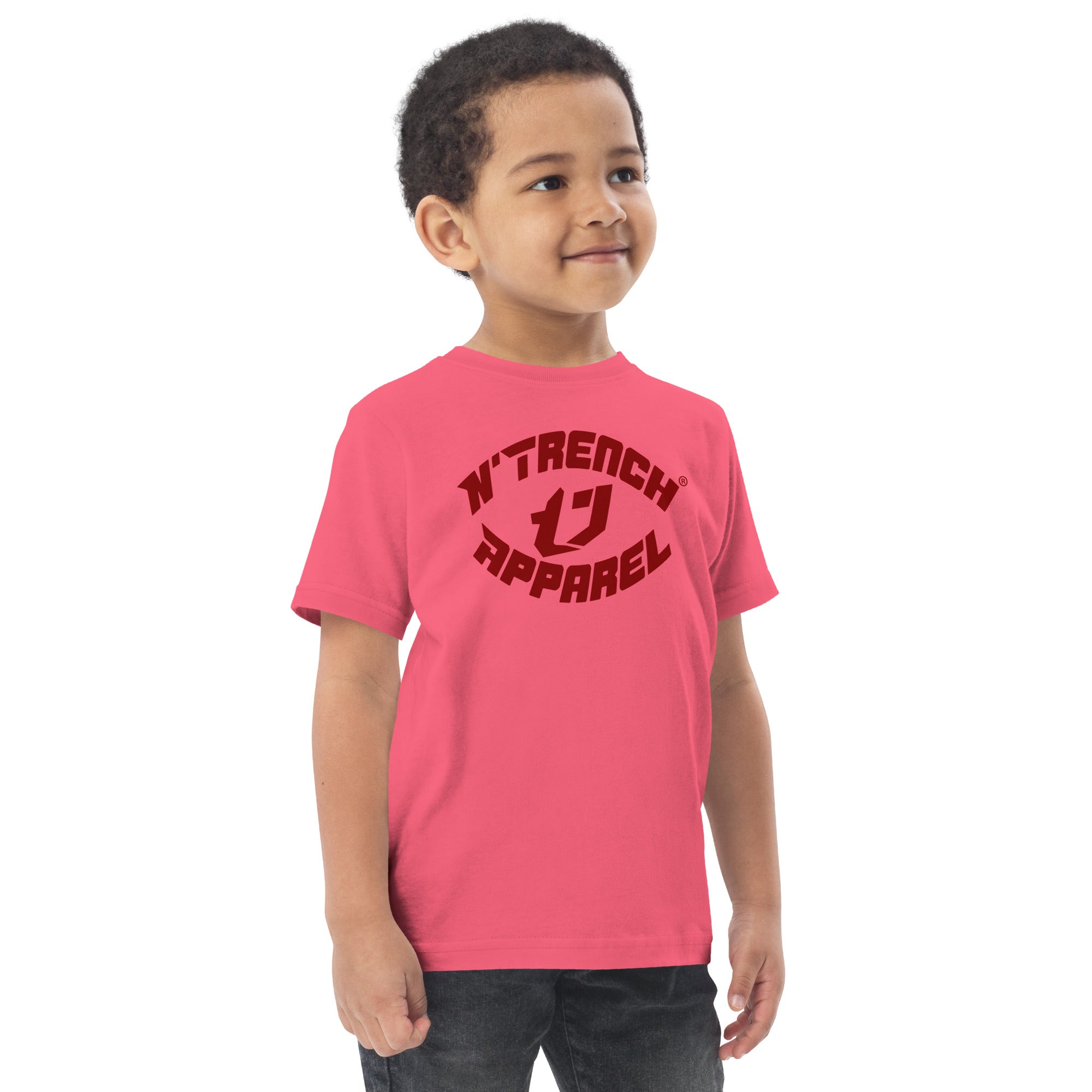 N'Trench Red Font Toddler jersey t-shirt