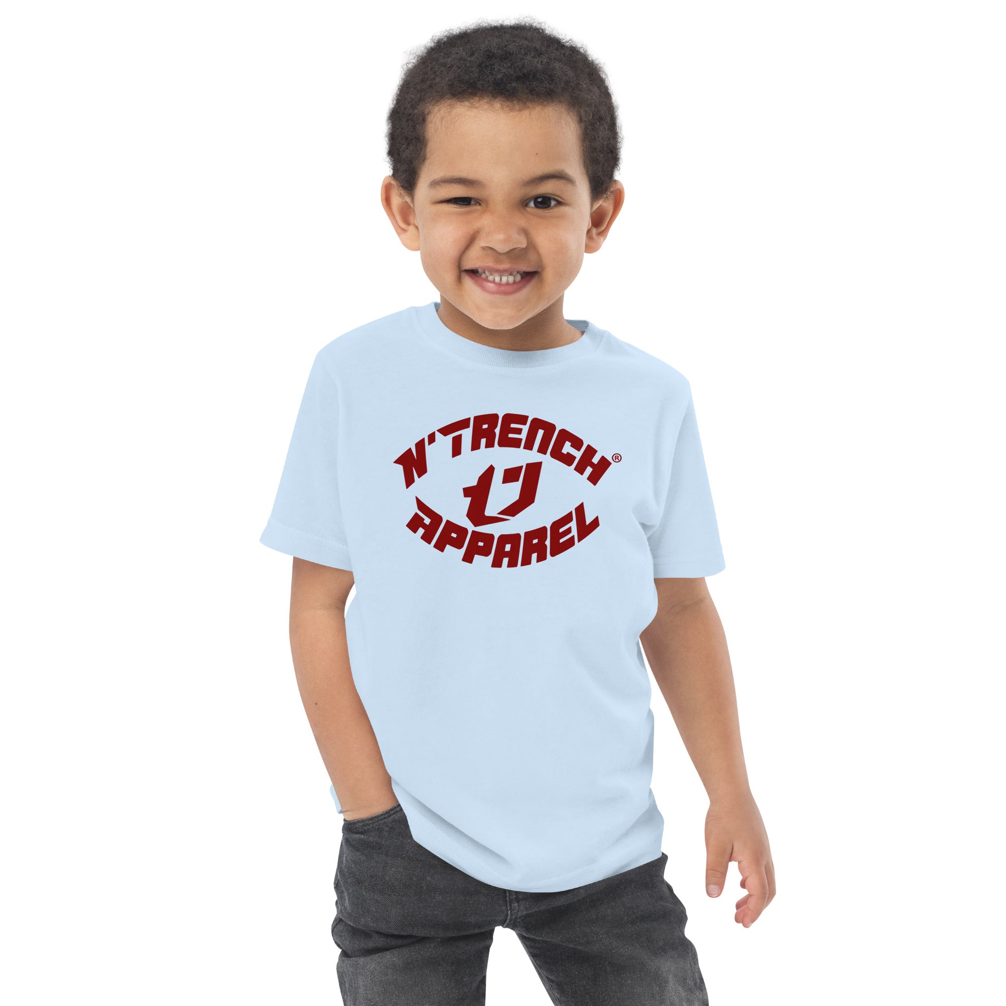 N'Trench Red Font Toddler jersey t-shirt