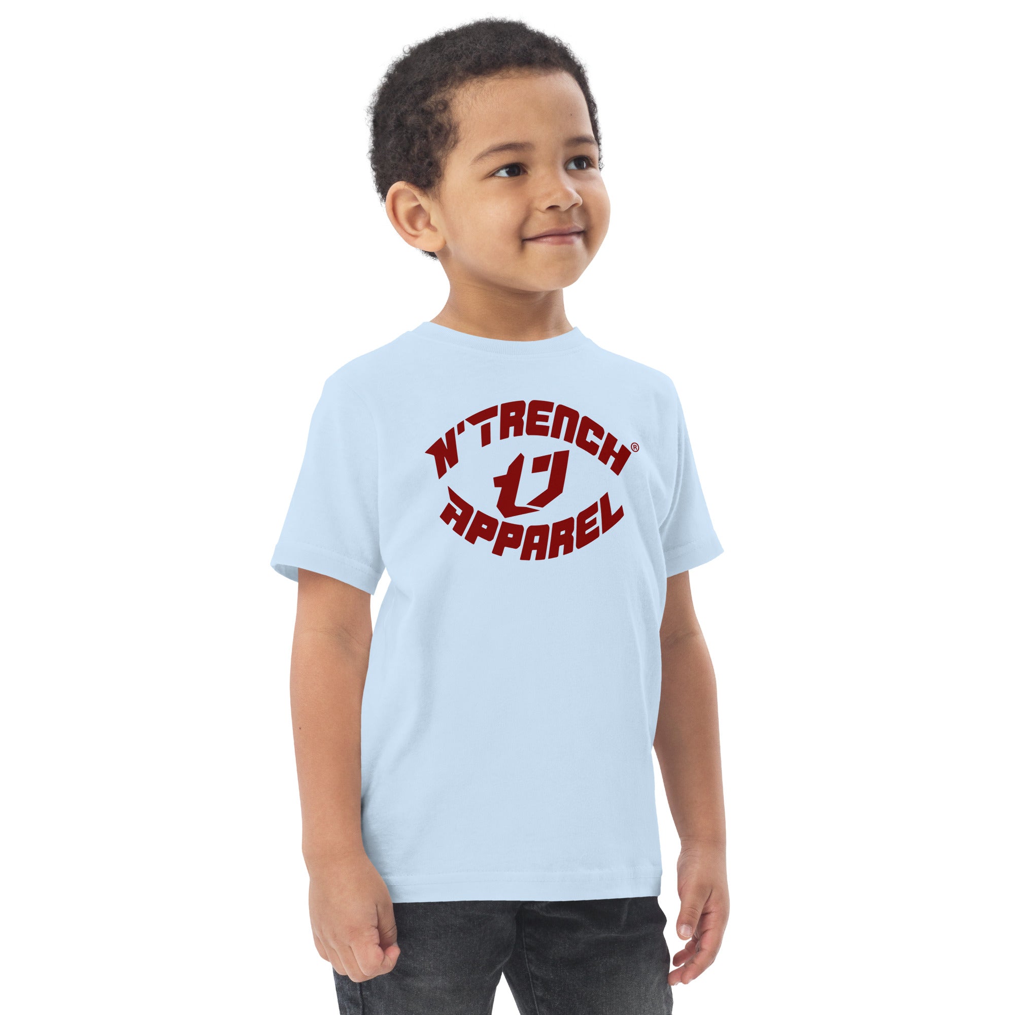 N'Trench Red Font Toddler jersey t-shirt