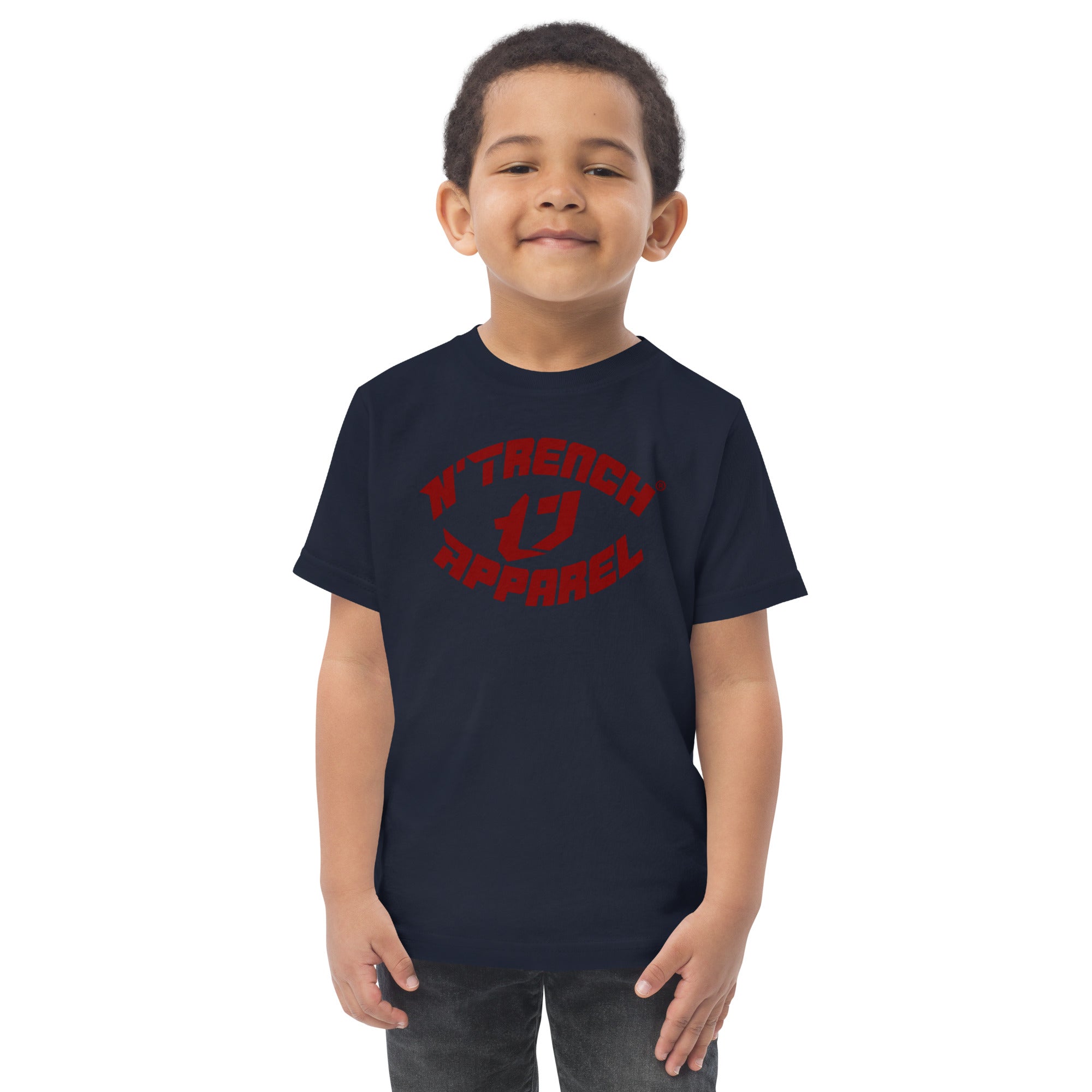 N'Trench Red Font Toddler jersey t-shirt