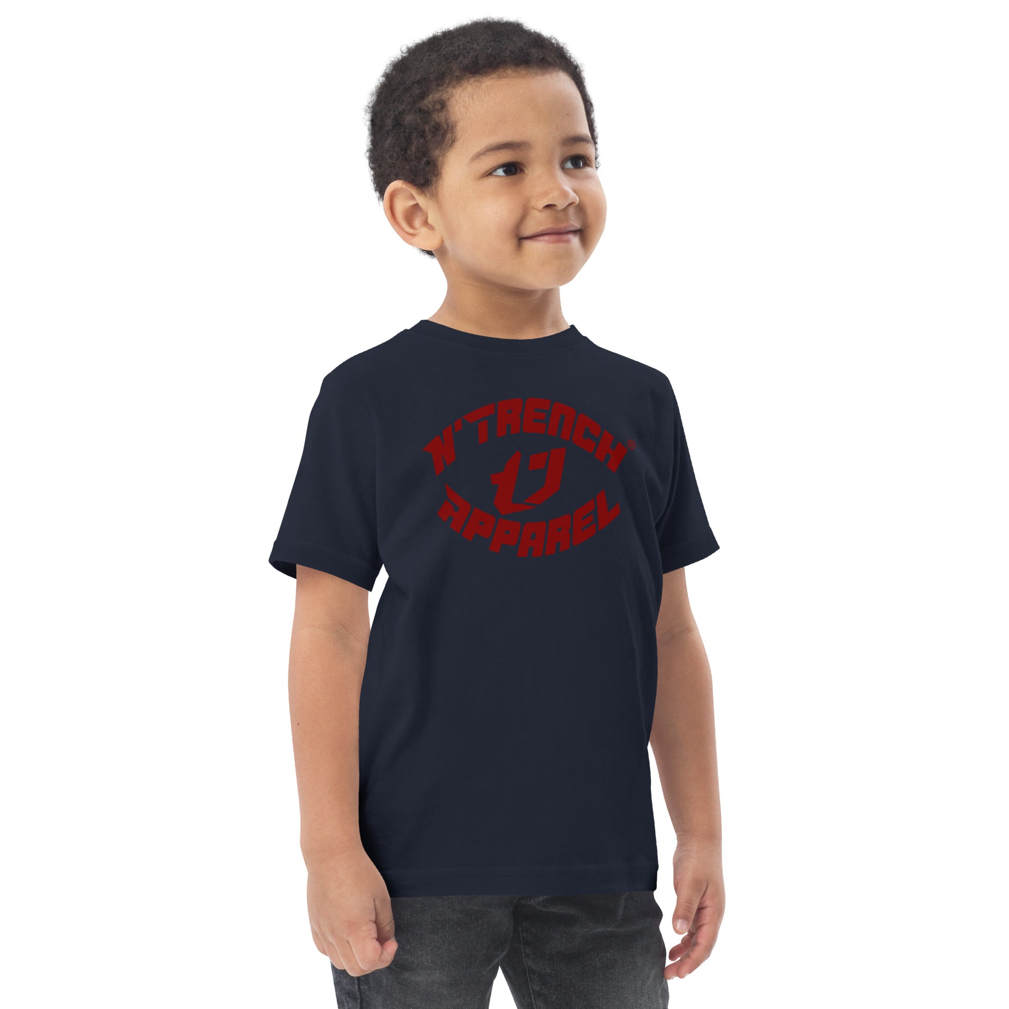 N'Trench Red Font Toddler jersey t-shirt