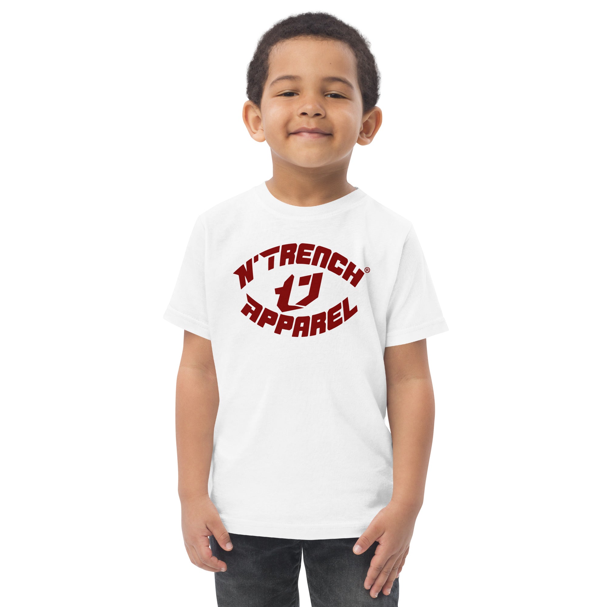 N'Trench Red Font Toddler jersey t-shirt