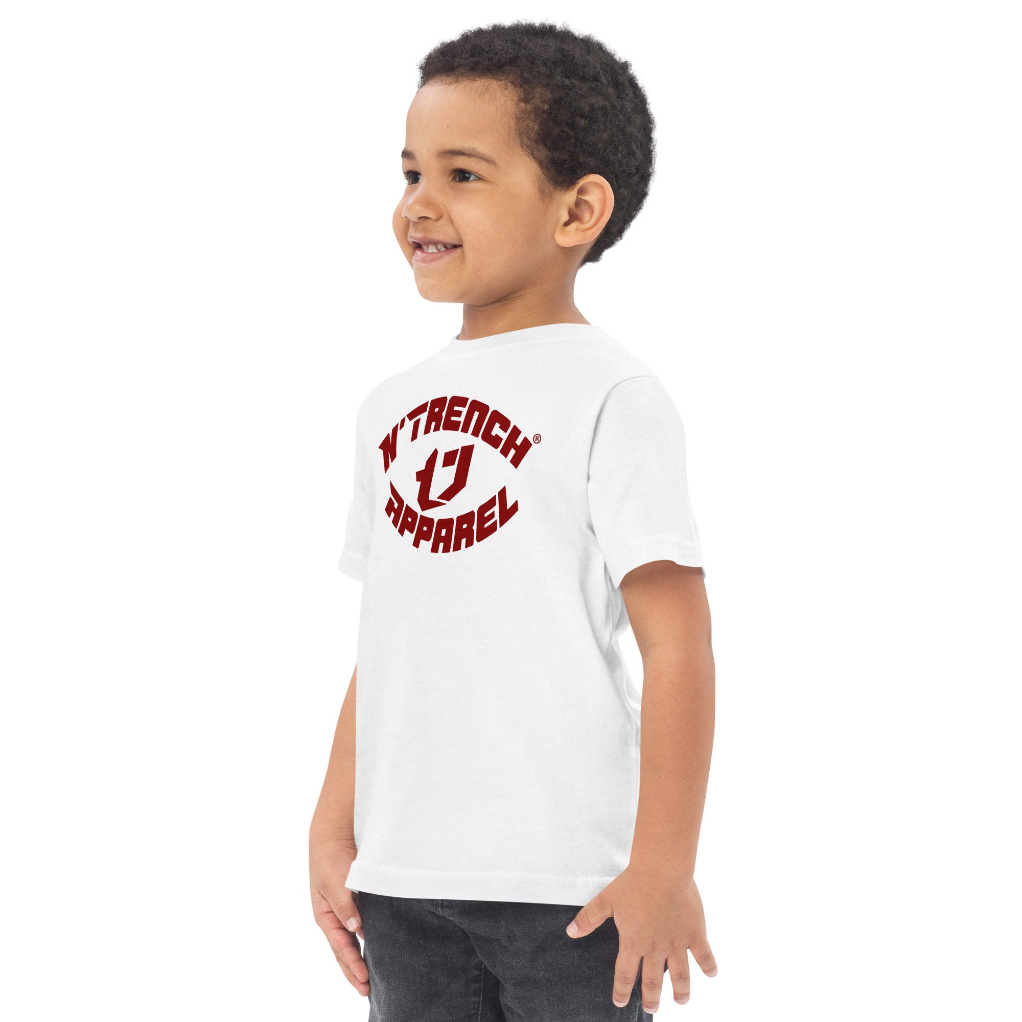 N'Trench Red Font Toddler jersey t-shirt