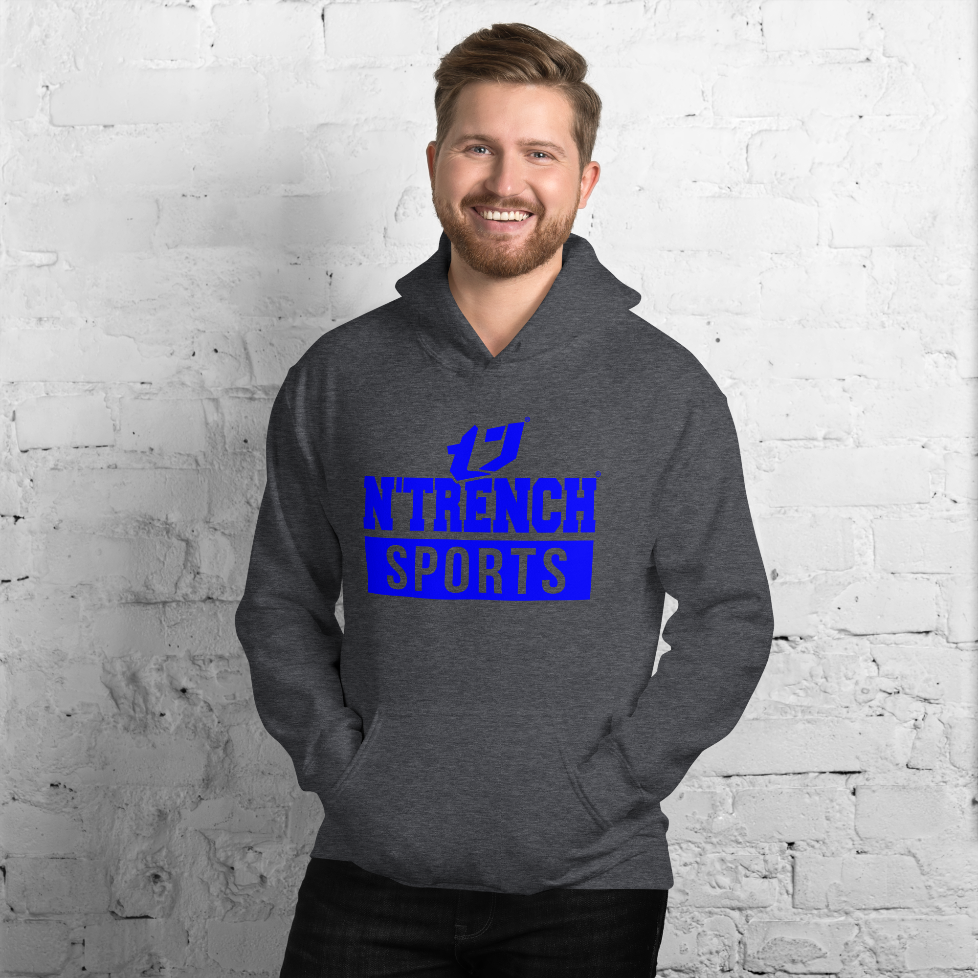 N'Trench Apparel (Blue Font) Men/Guys Hoodie