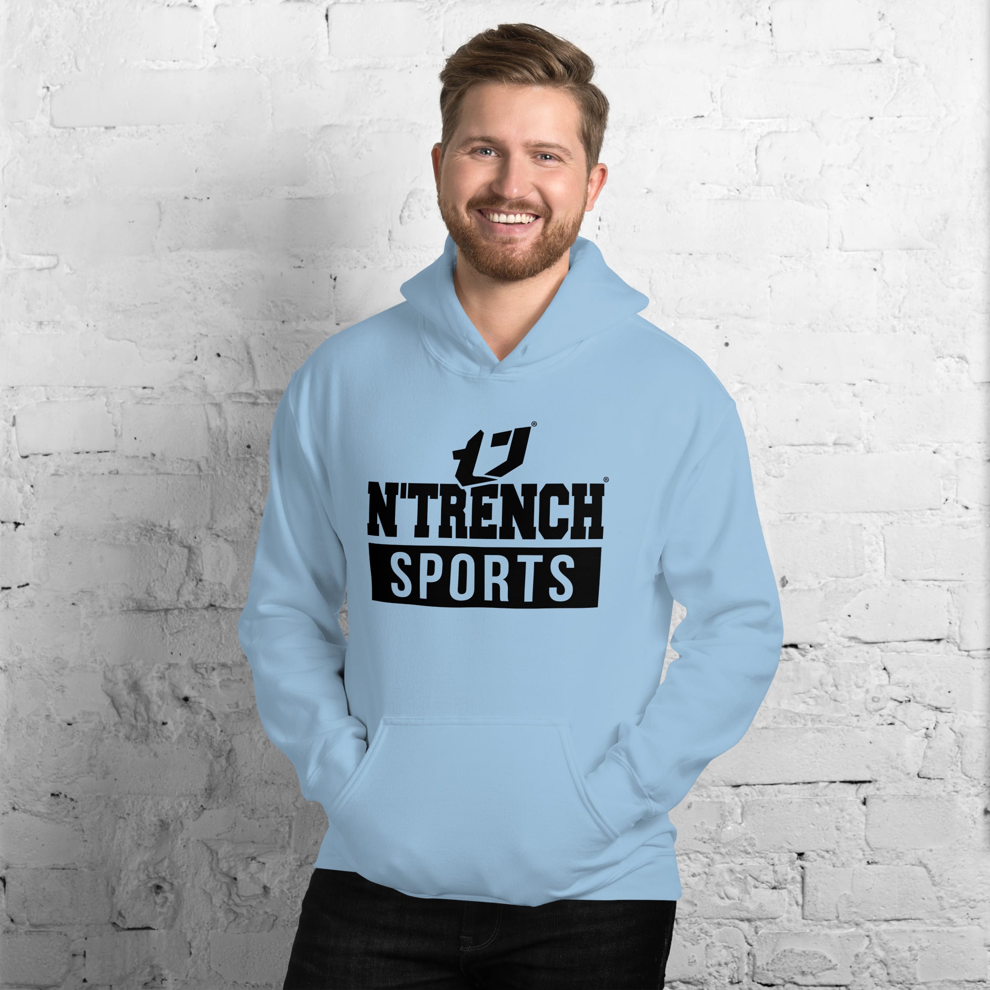 N'Trench Apparel (Black Font) Men/Guys Hoodie