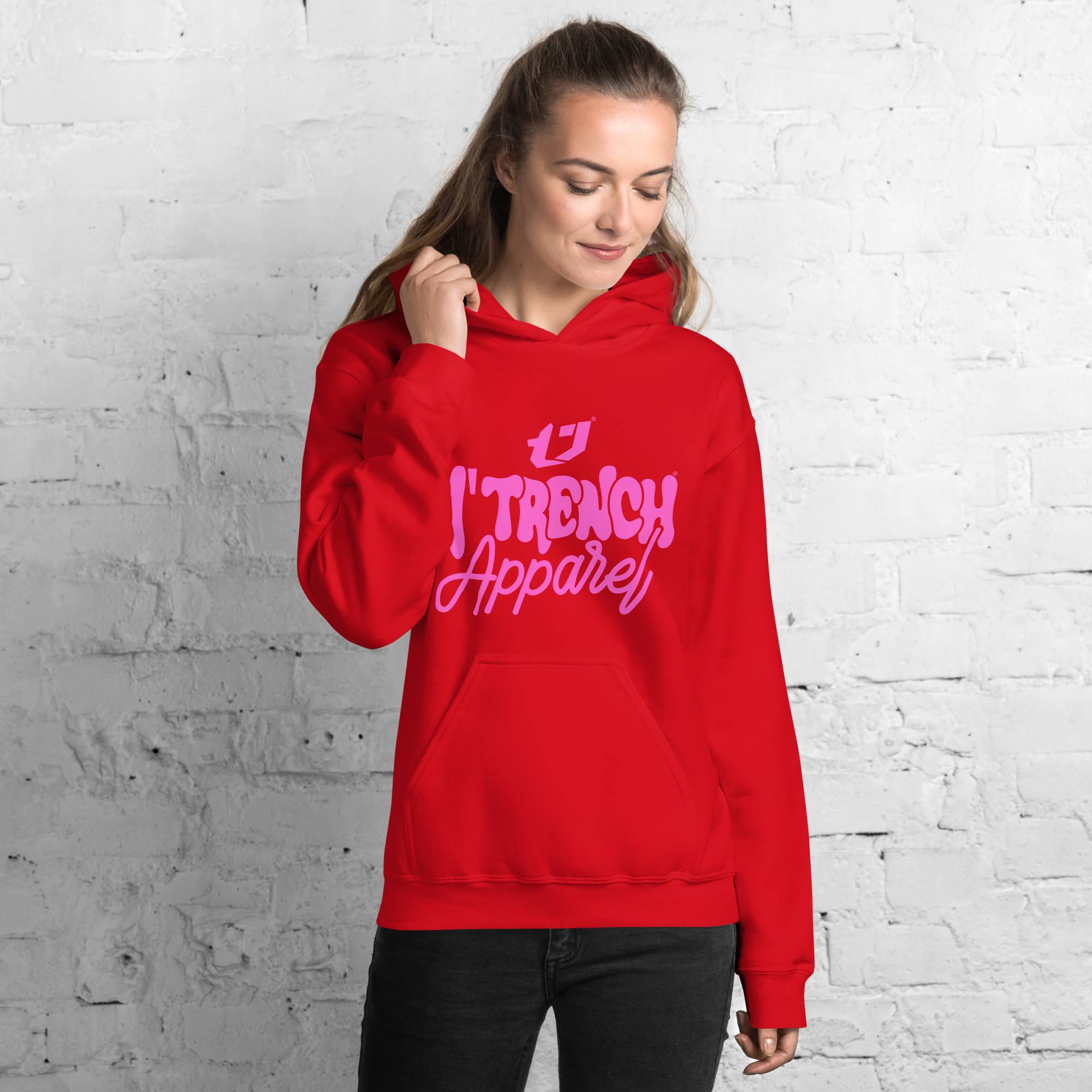 N'Trench Apparel Pink Font Women/Ladies Hoodie