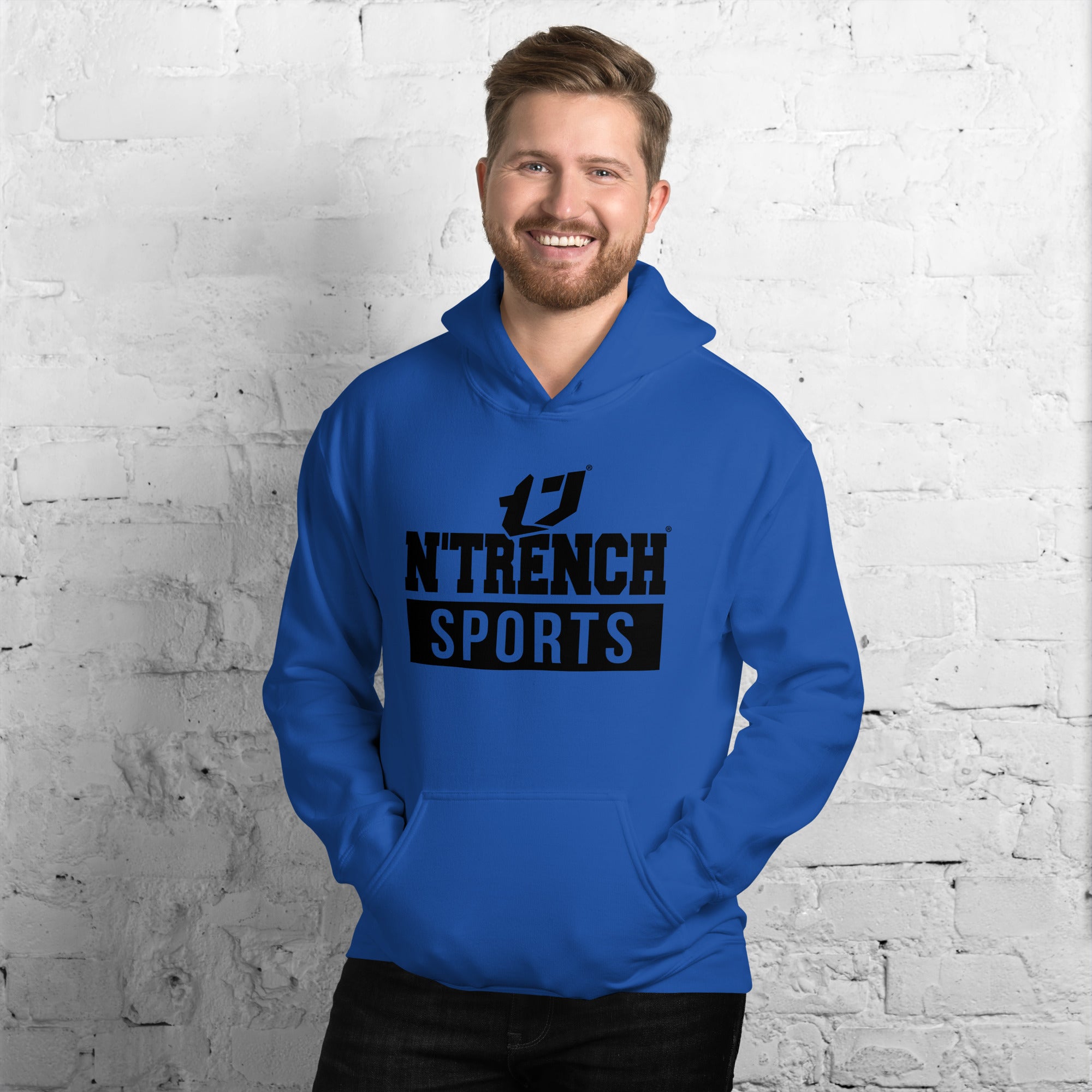 N'Trench Apparel (Black Font) Men/Guys Hoodie