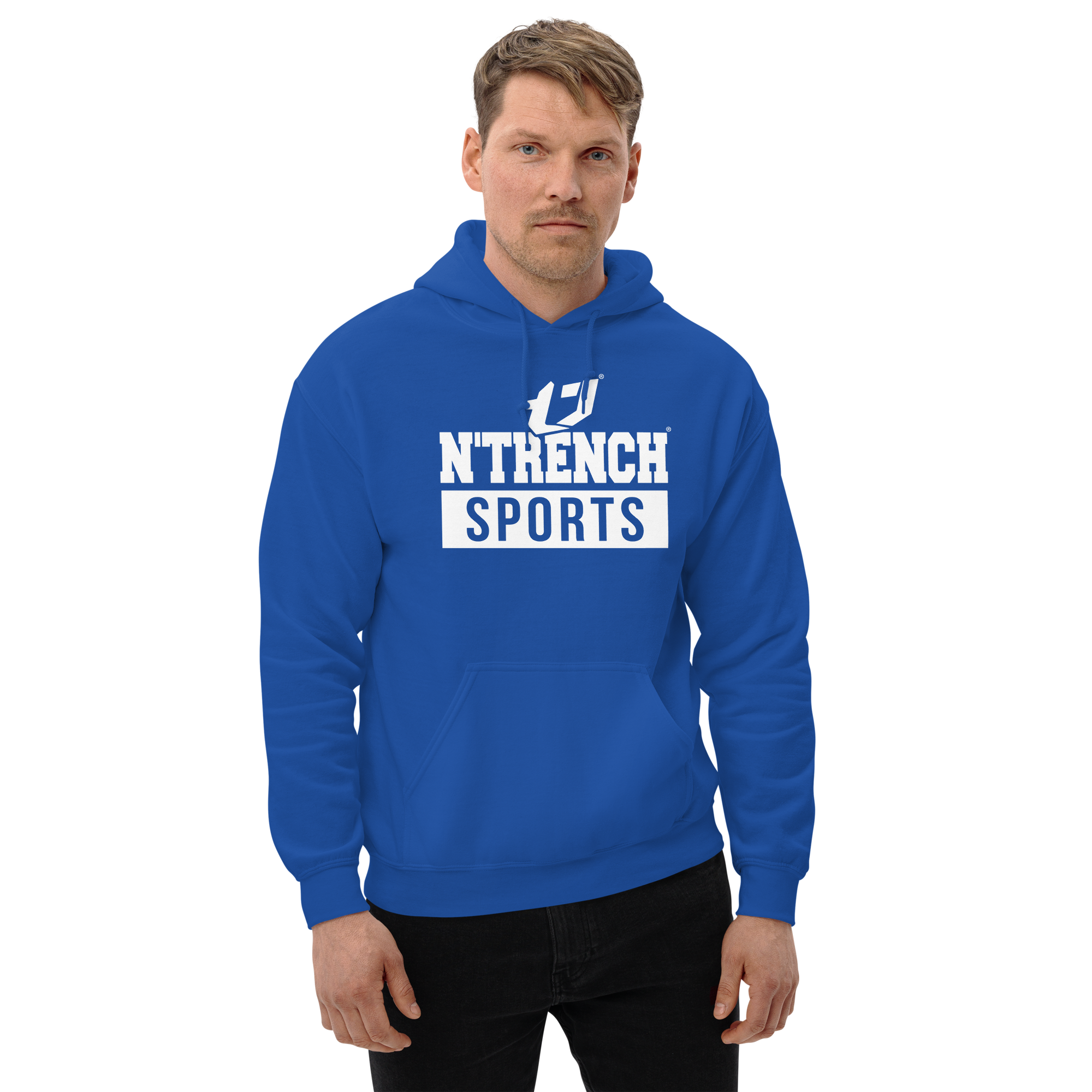 N'Trench Apparel (White Font) Men/Guys Hoodie