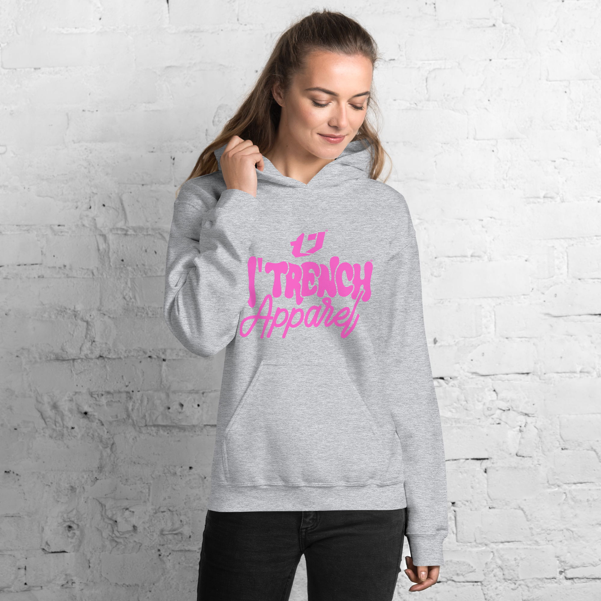 N'Trench Apparel Pink Font Women/Ladies Hoodie