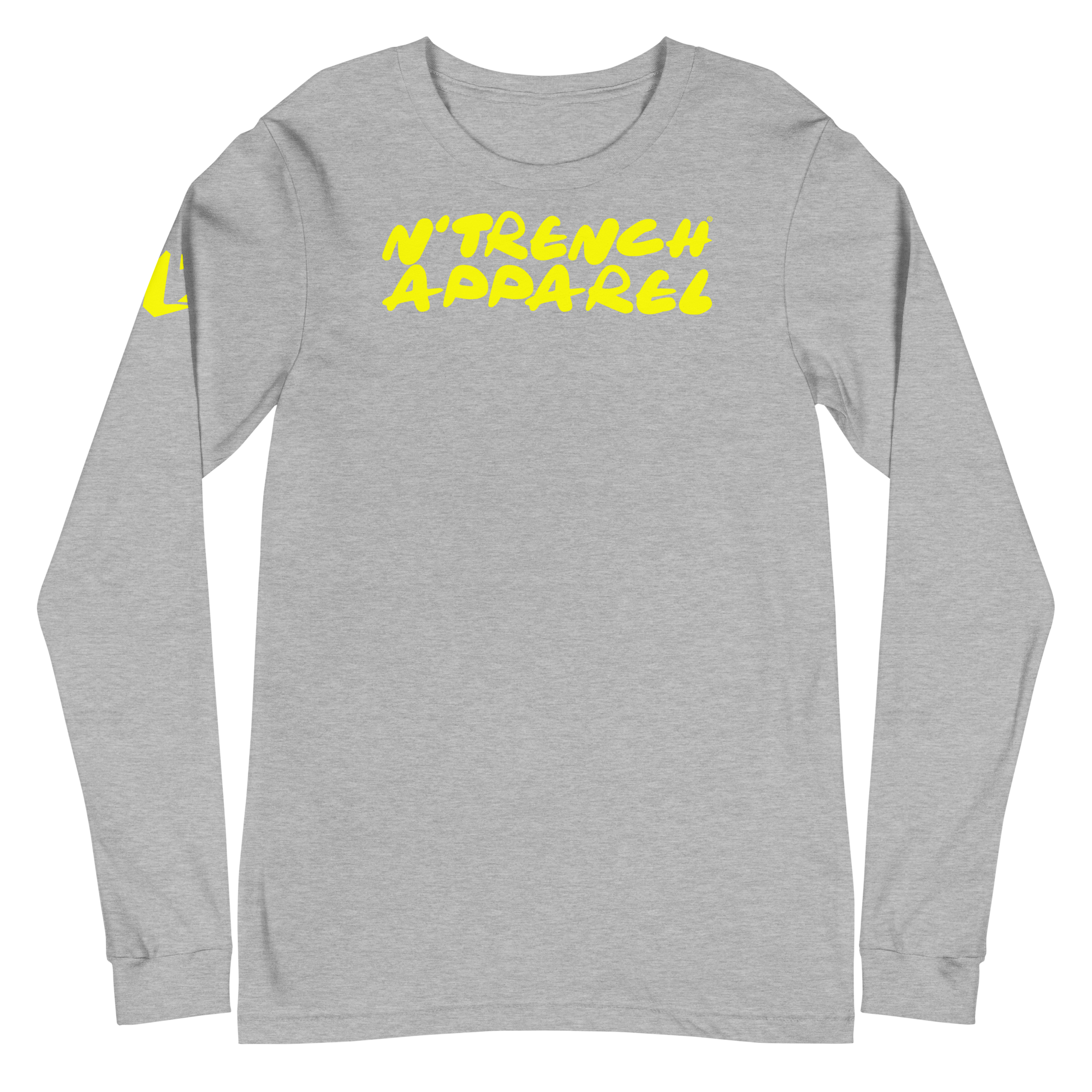 N'Trench Yellow Lettering and Logo Women/Ladies Long Sleeve Tee