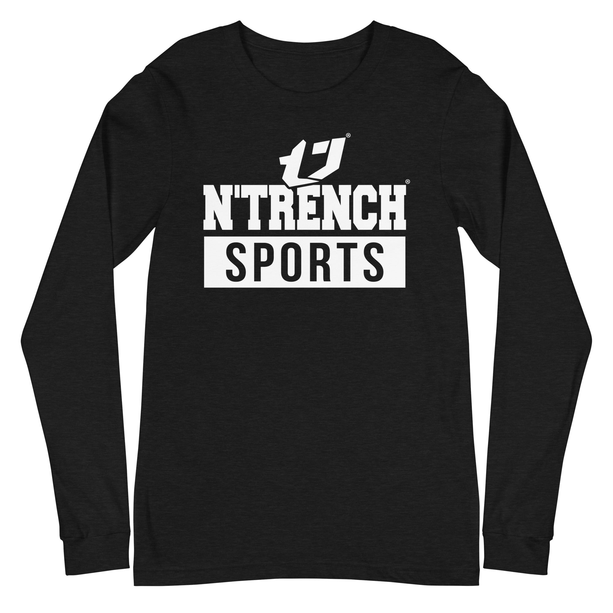 N'Trench White Logo and Lettering Unisex Long Sleeve Tee