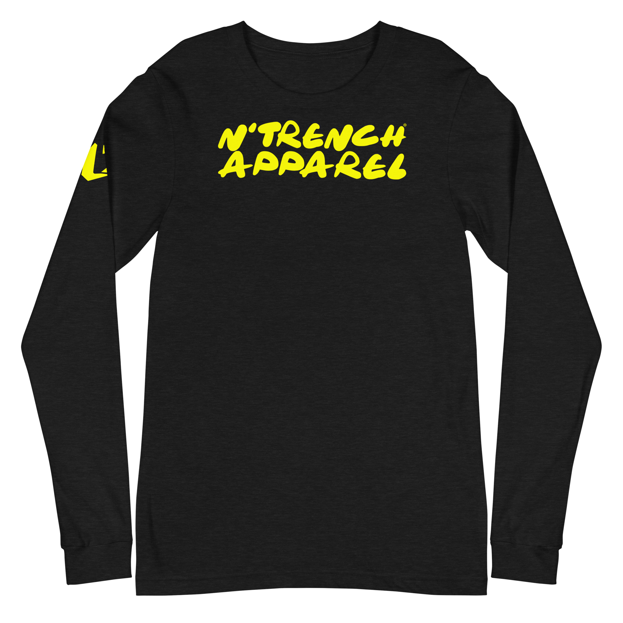 N'Trench Yellow Lettering and Logo Women/Ladies Long Sleeve Tee