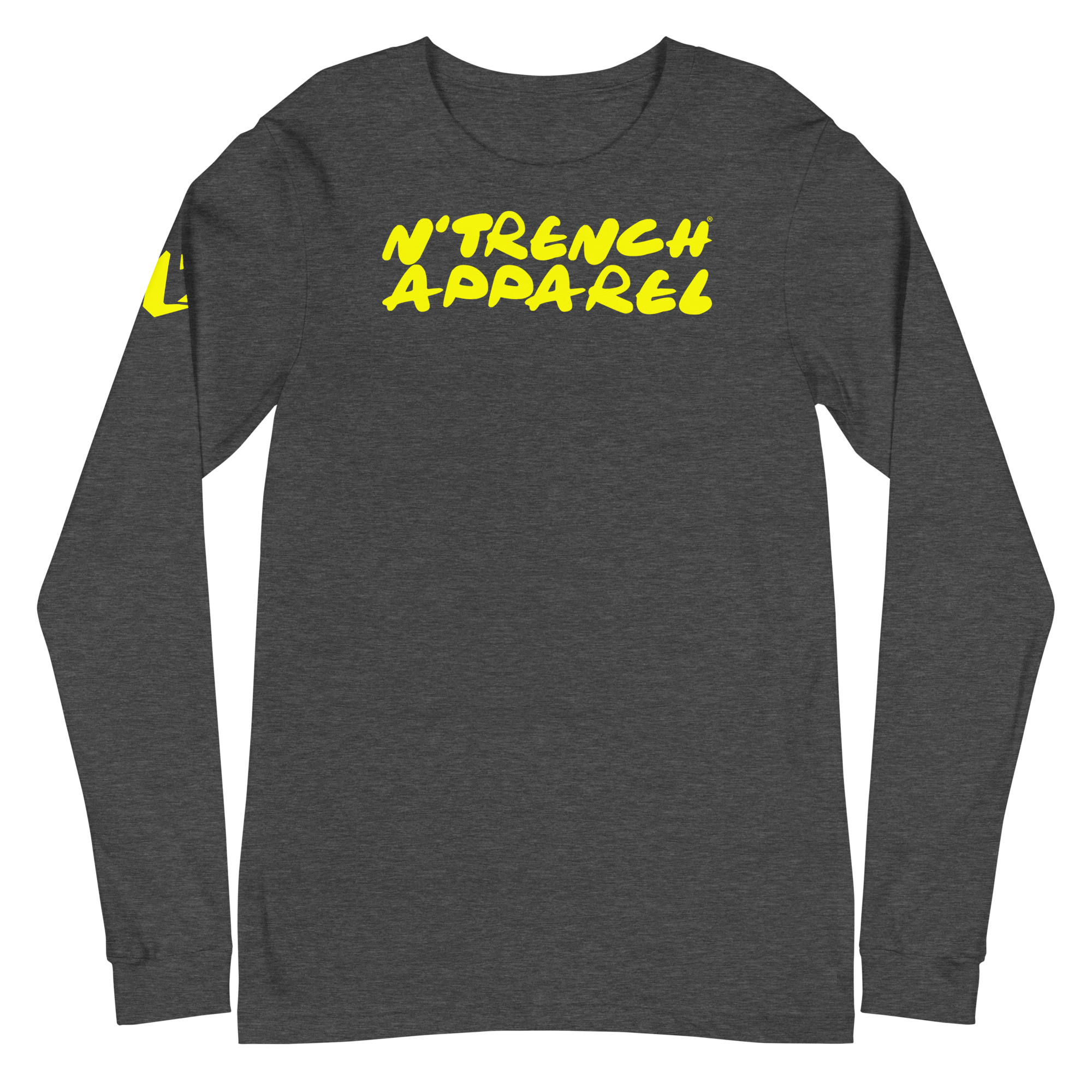 N'Trench Yellow Lettering and Logo Women/Ladies Long Sleeve Tee