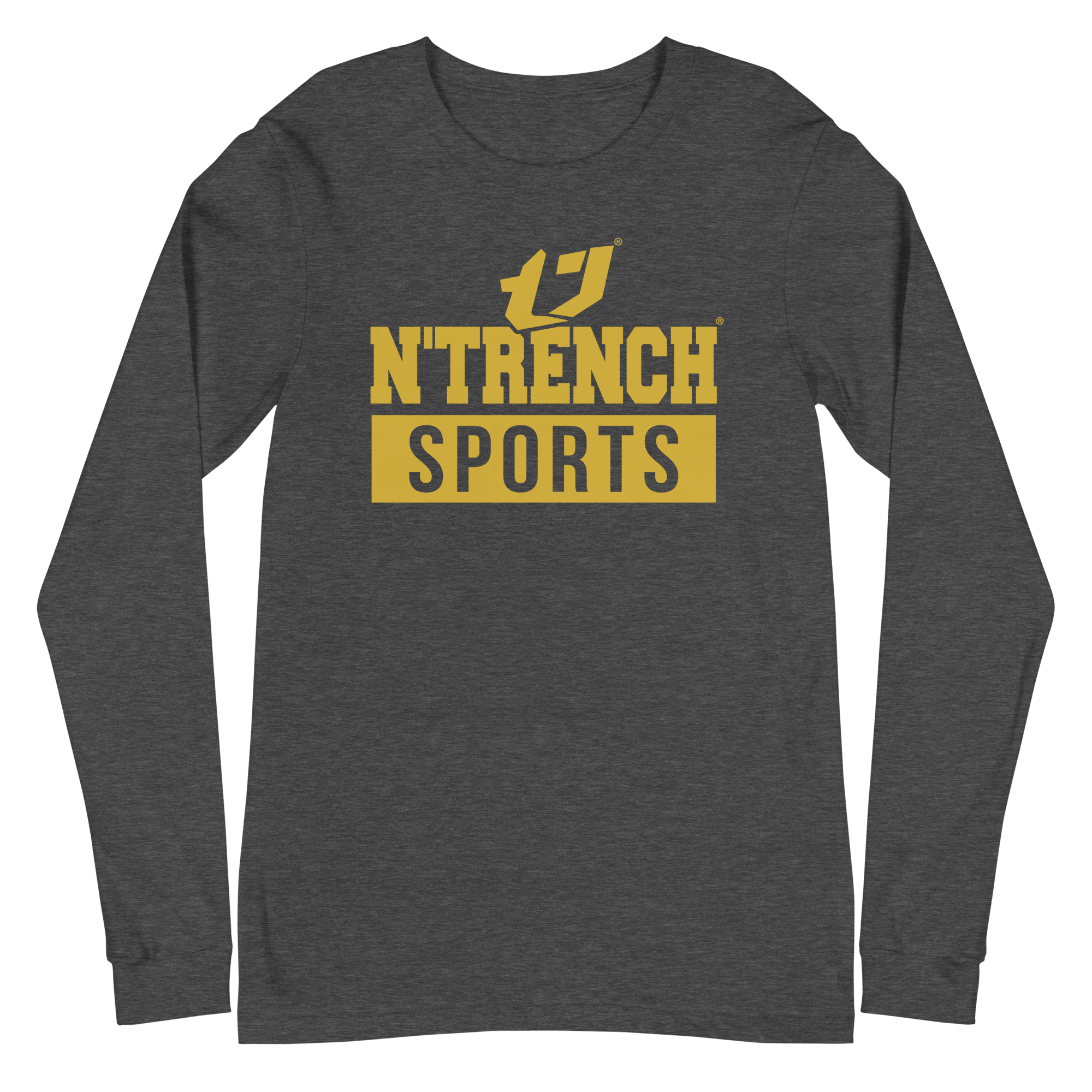 N'Trench Apparel Bronze Lettering Men/Guys long sleeve tee