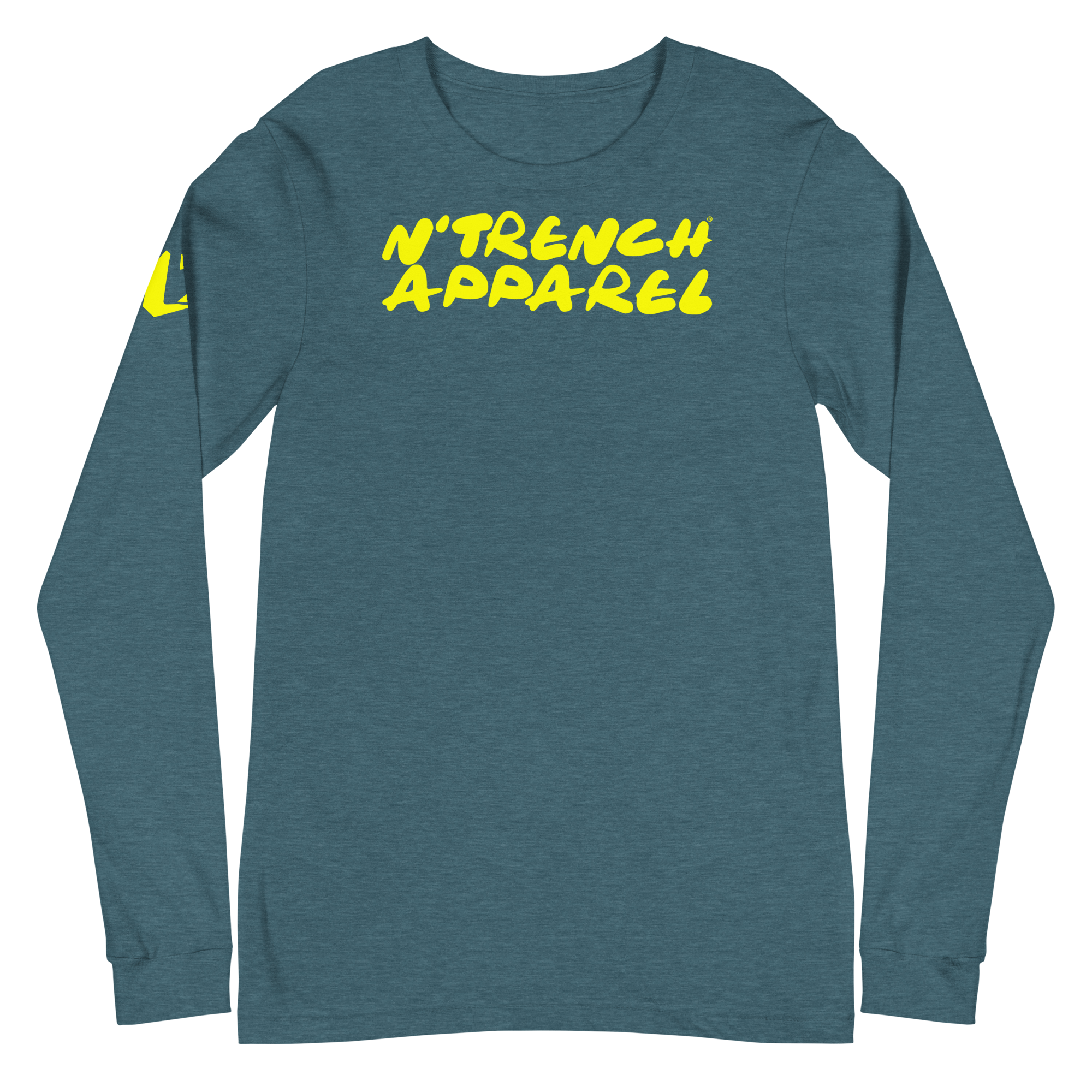 N'Trench Yellow Lettering and Logo Women/Ladies Long Sleeve Tee