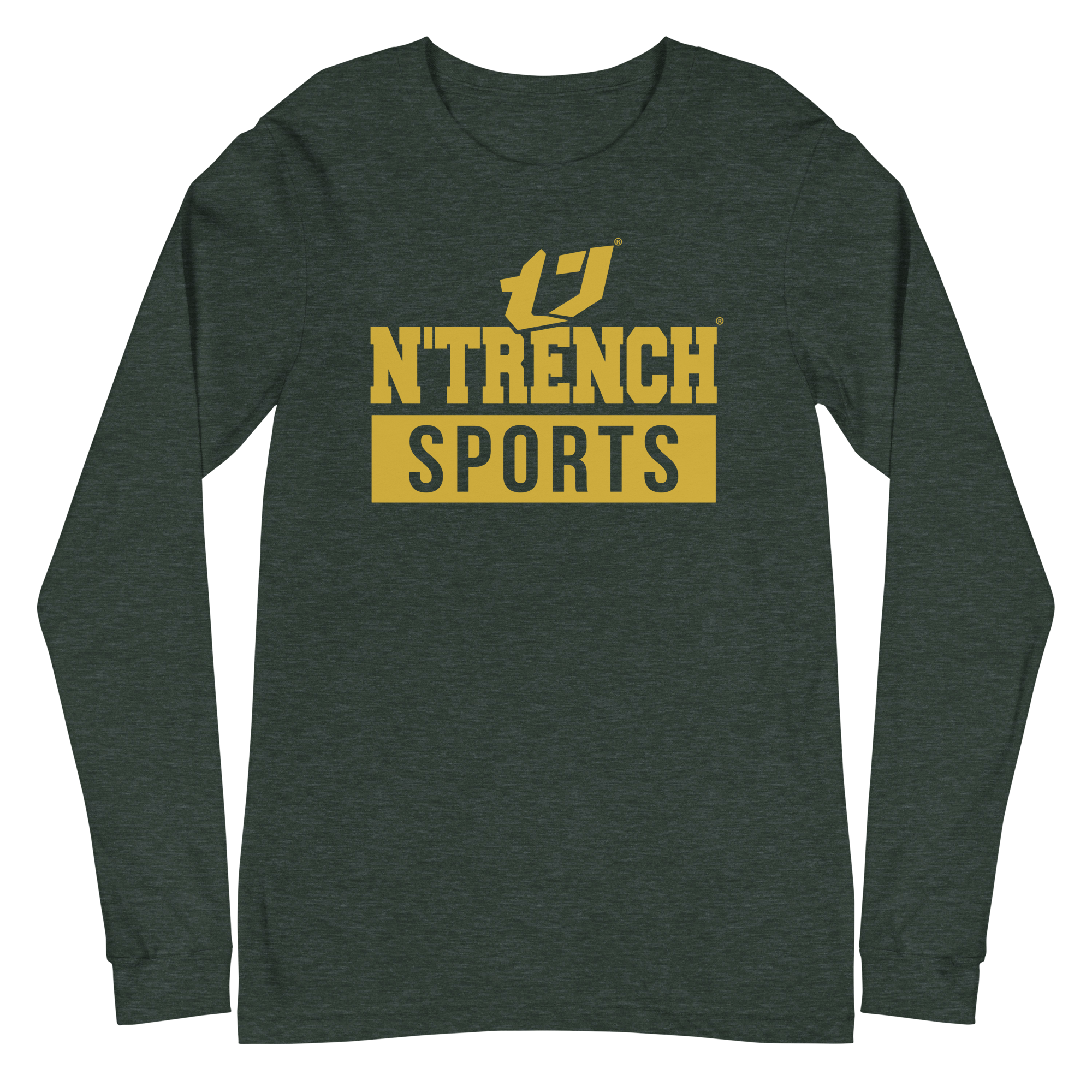 N'Trench Apparel Bronze Lettering Men/Guys long sleeve tee