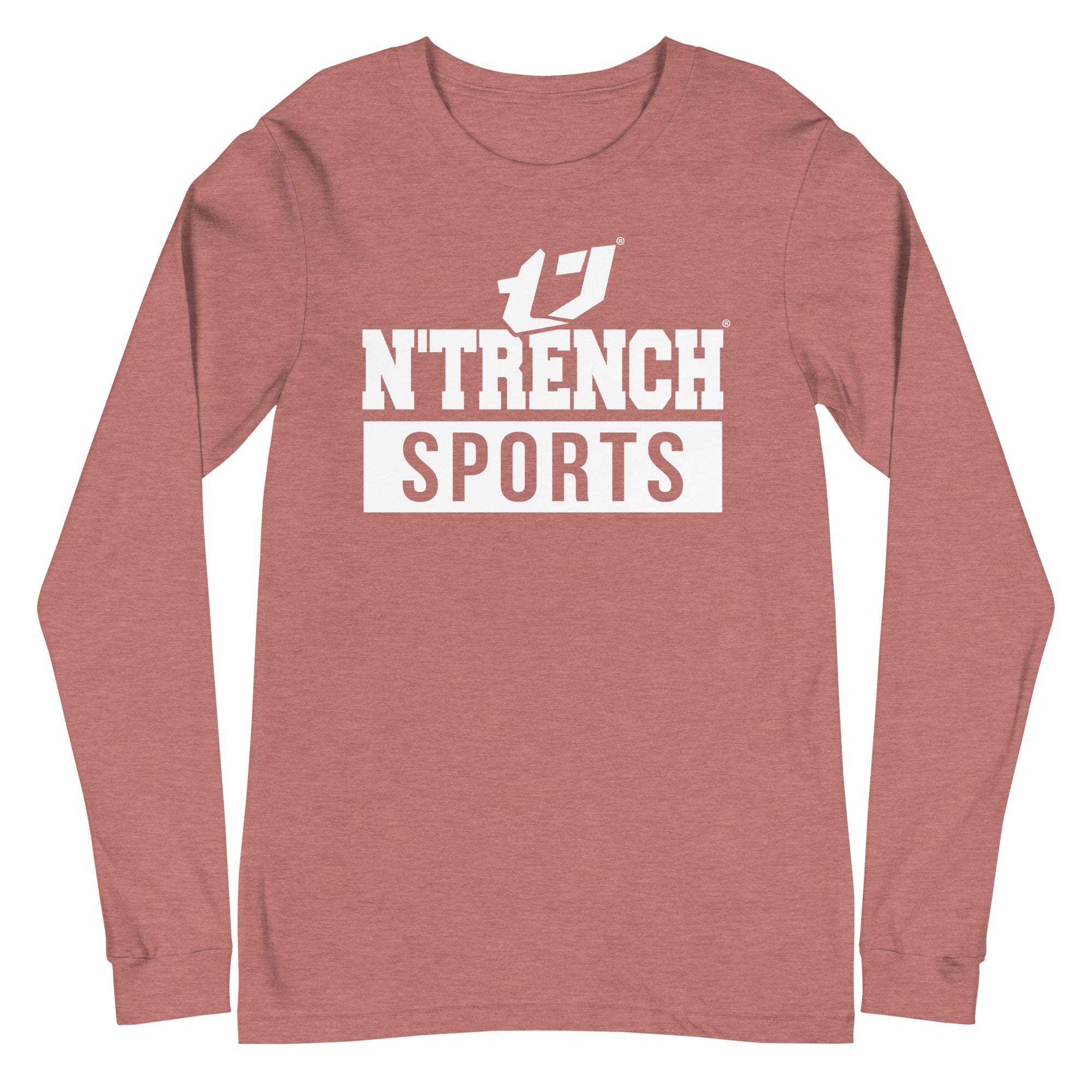 N'Trench White Logo and Lettering Unisex Long Sleeve Tee