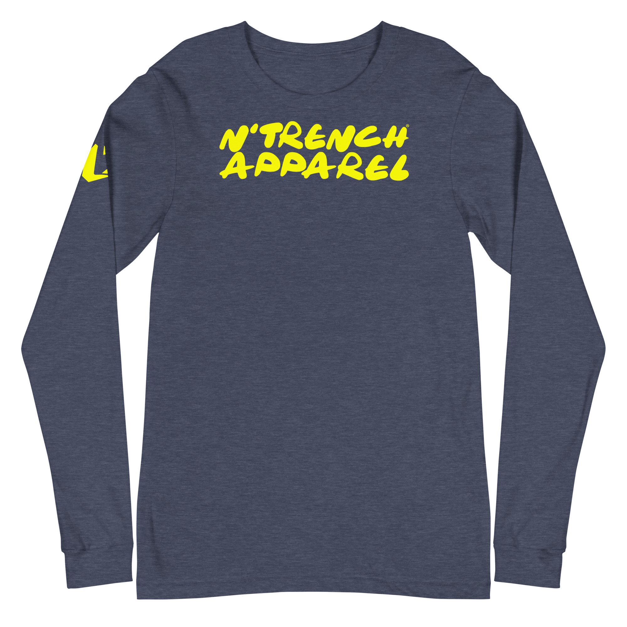 N'Trench Yellow Lettering and Logo Women/Ladies Long Sleeve Tee