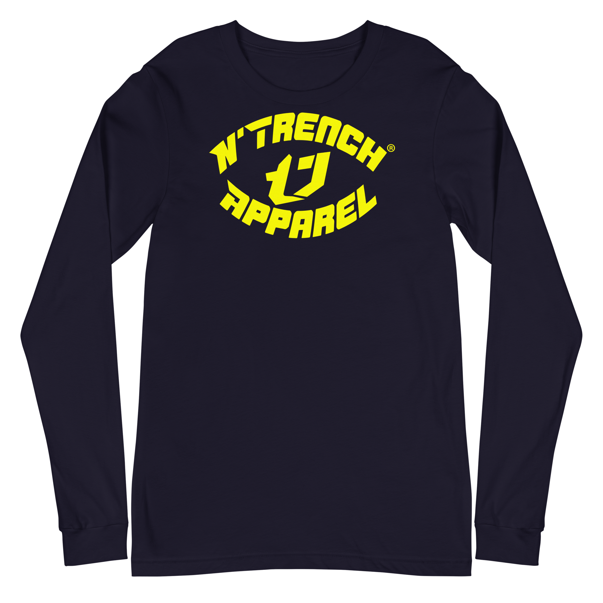 N'Trench Apparel Yellow Lettering Women/Ladies long sleeve tee