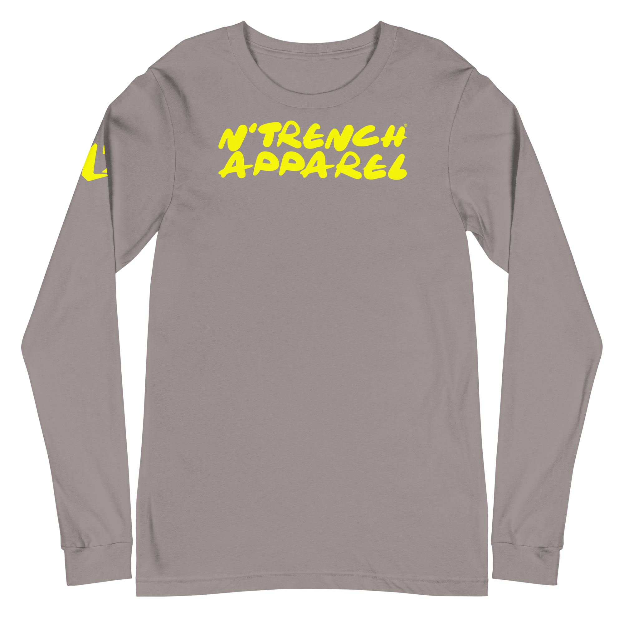 N'Trench Yellow Lettering and Logo Women/Ladies Long Sleeve Tee