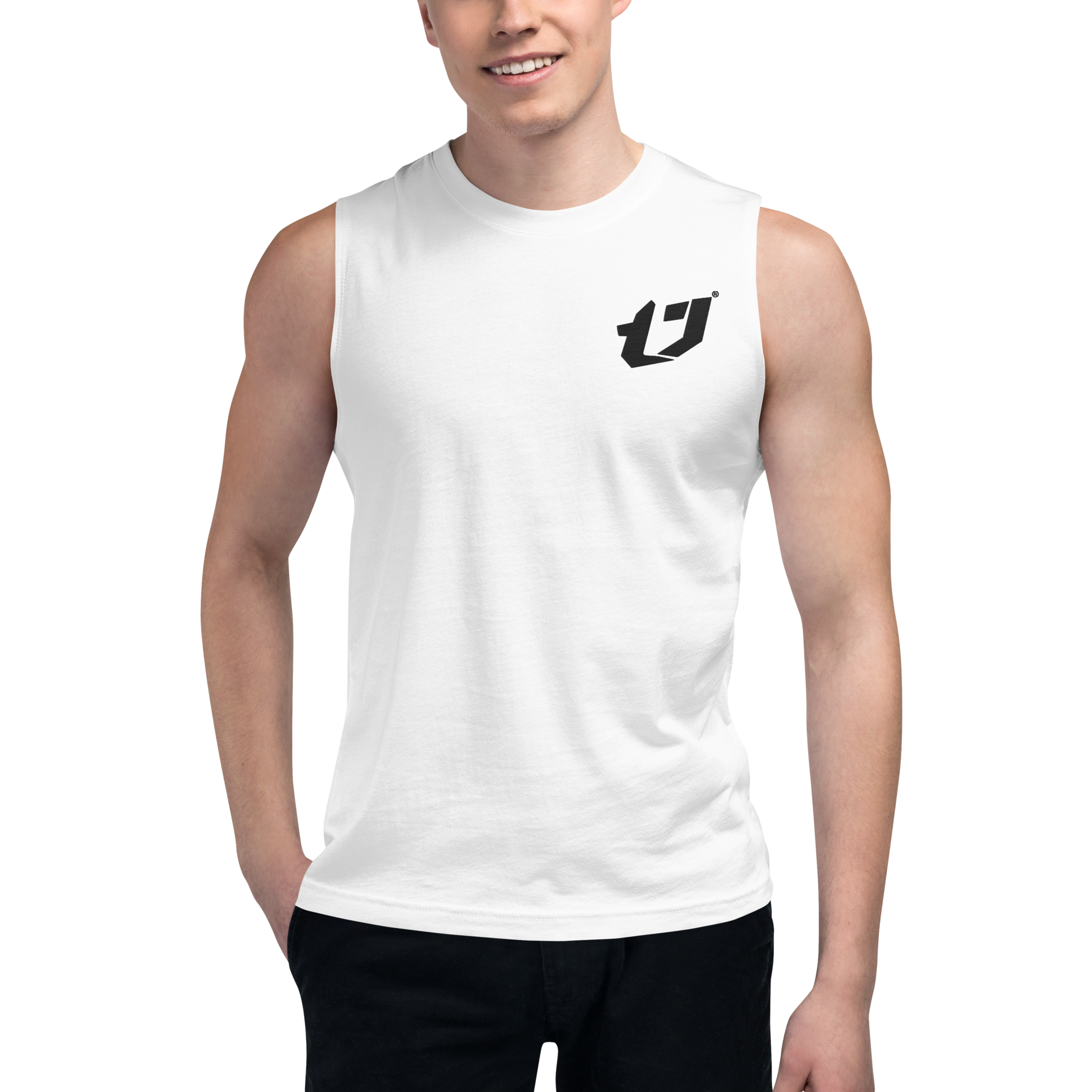 N'Trench Apparel Black Logo Muscle Shirt