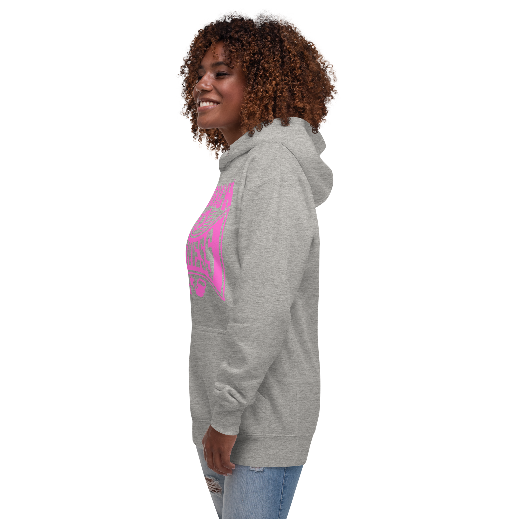 N'Trench Apparel Pink Lettering Work out Women/Ladies Hoodie