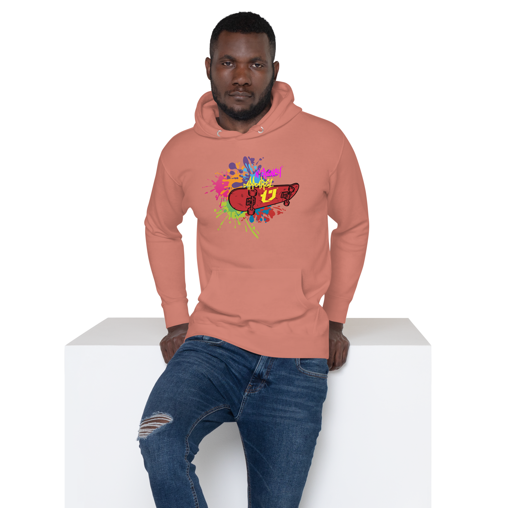 N'Trench Apparel Graffiti Skateboard Men/Guys Hoodie