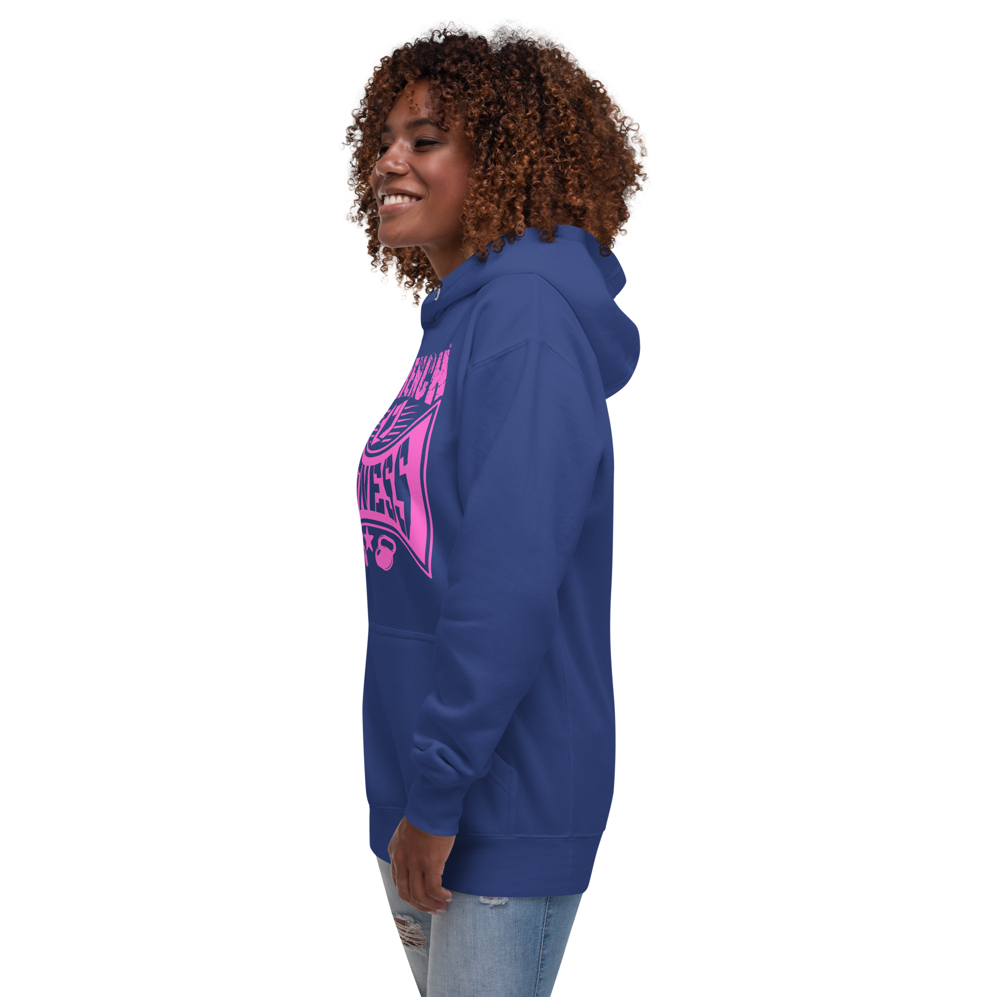 N'Trench Apparel Pink Lettering Work out Women/Ladies Hoodie