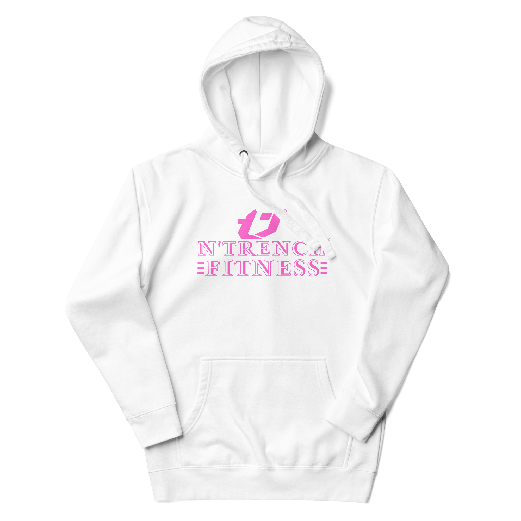 N'Trench Pink Lettering Women/Ladies Hoodie