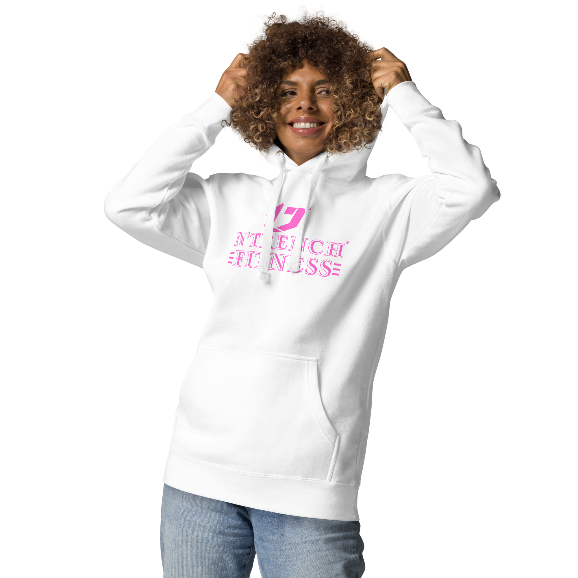 N'Trench Apparel Pink Lettering Women/Ladies Hoodie