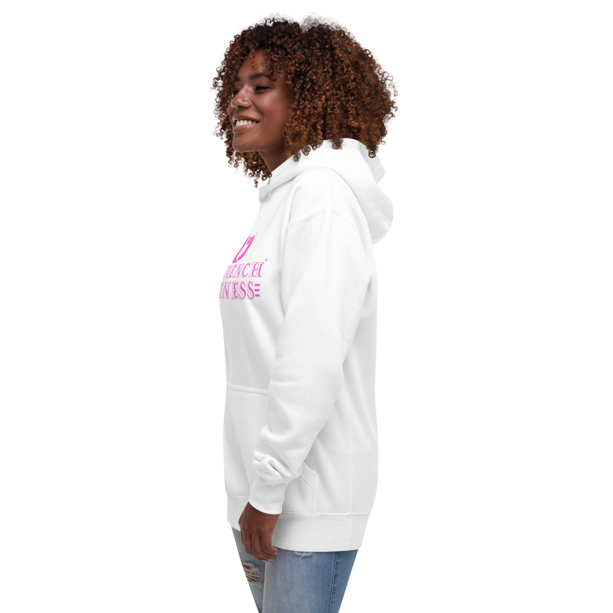 N'Trench Pink Lettering Women/Ladies Hoodie