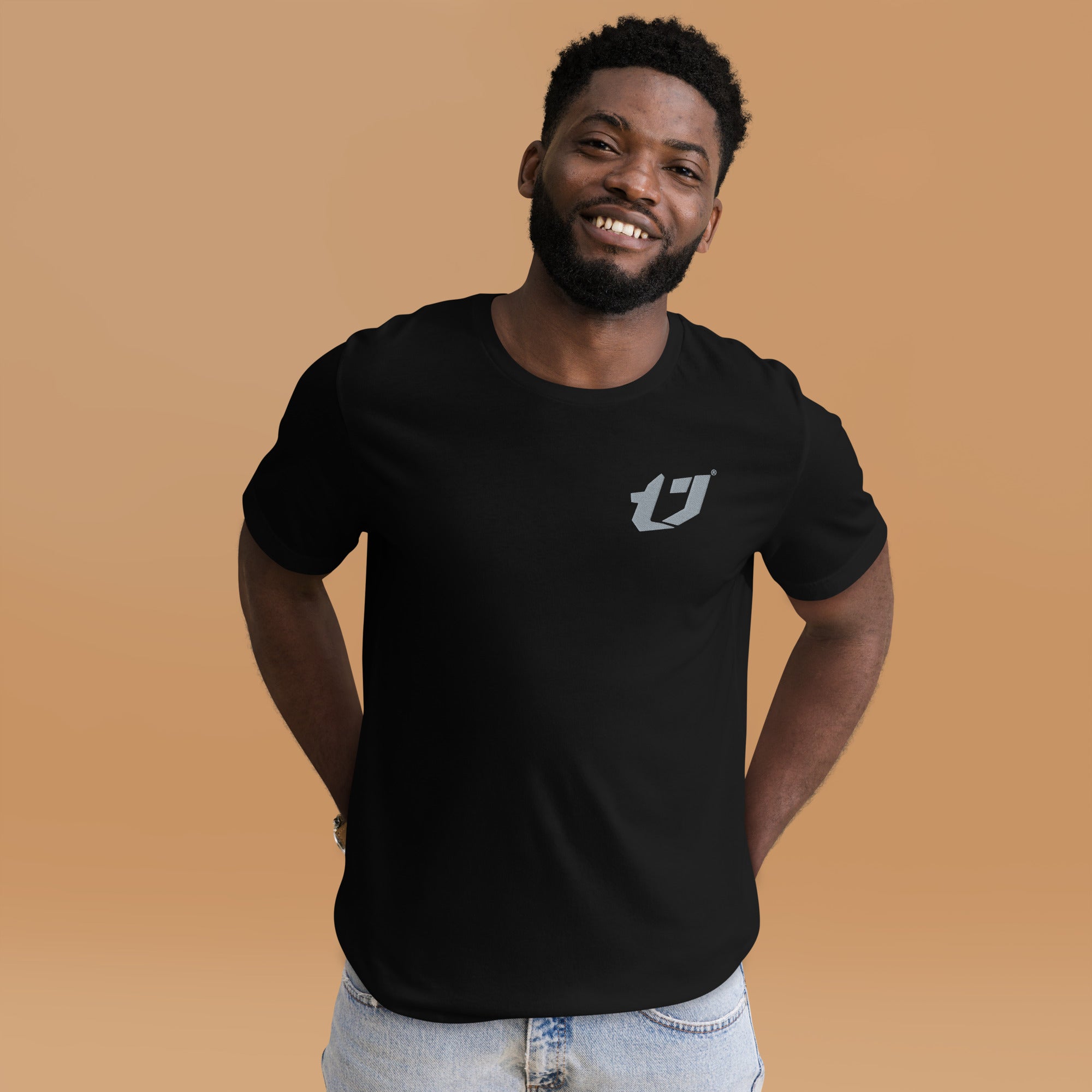 N'Trench Apparel Silver Logo Embroidery Unisex t-shirt