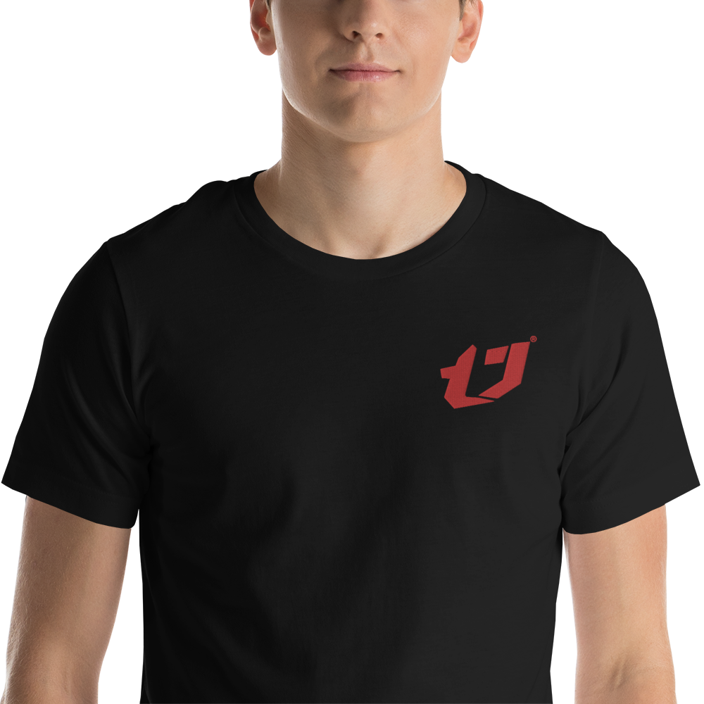 N'Trench Apparel Red Logo Embroidery Unisex t-shirt