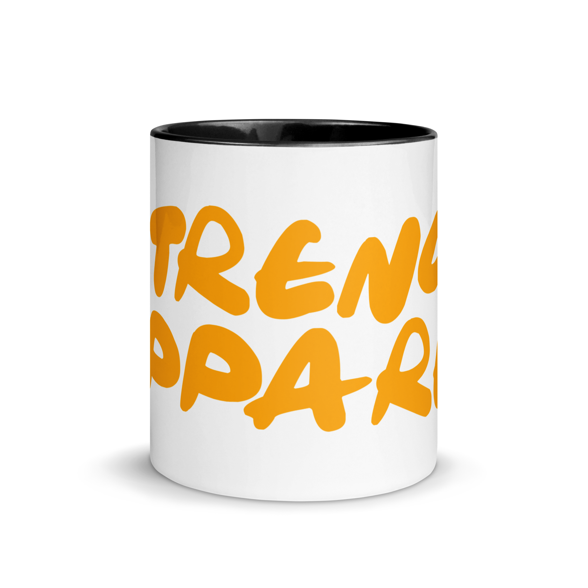 N'Trench Orange Lettering Mug with Color Inside