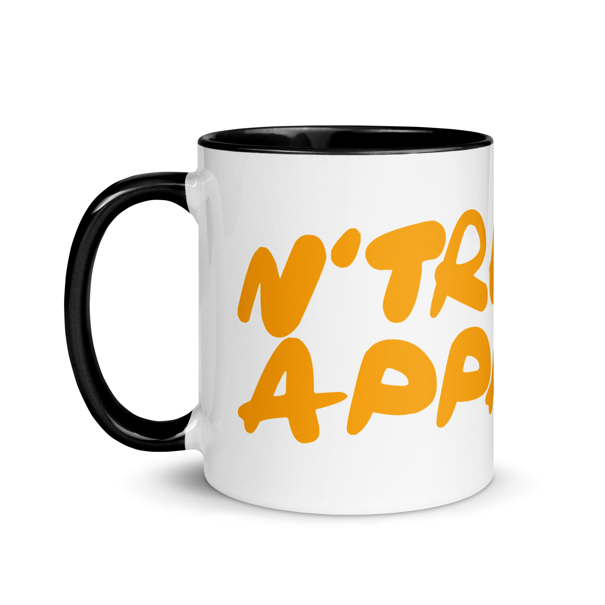 N'Trench Orange Lettering Mug with Color Inside