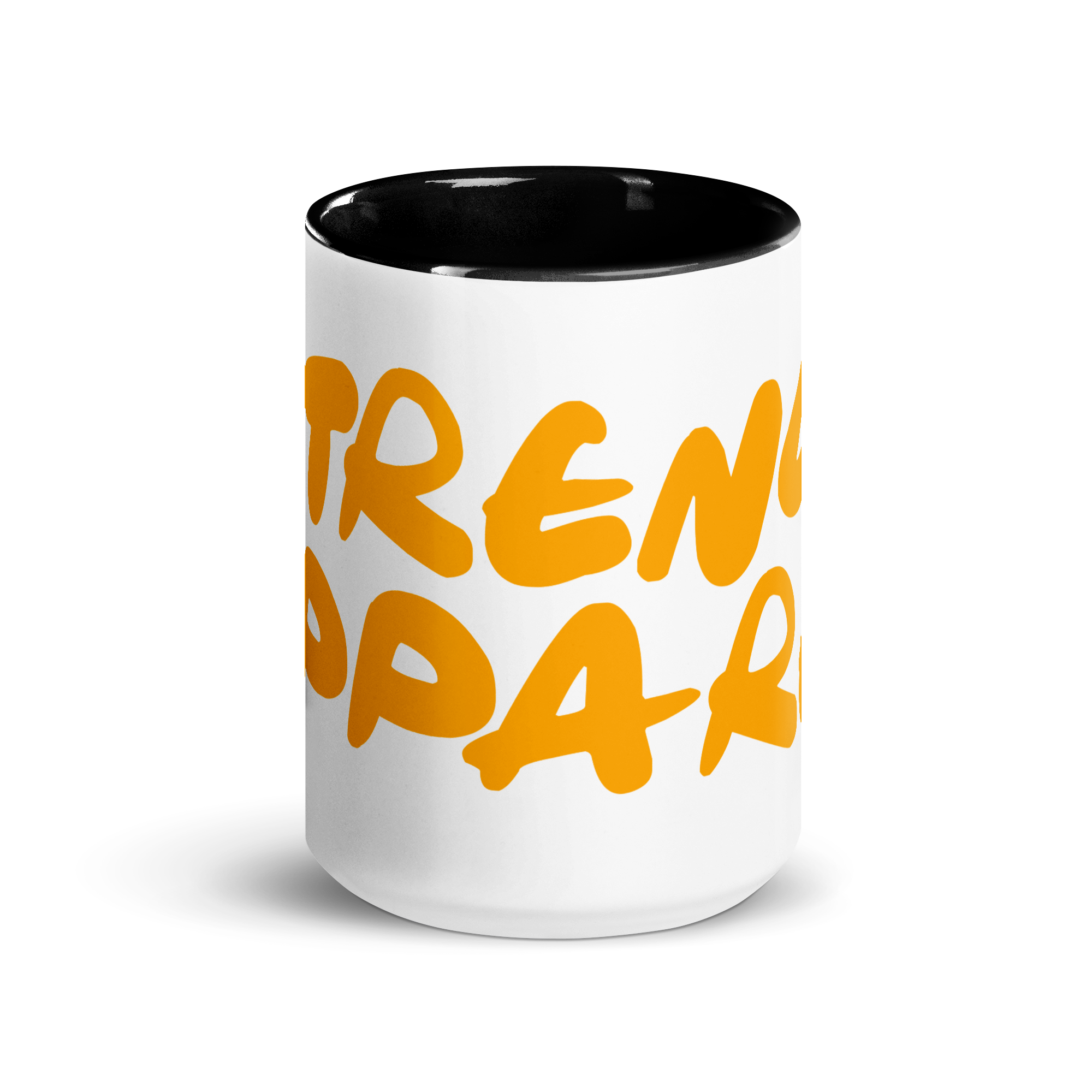 N'Trench Orange Lettering Mug with Color Inside