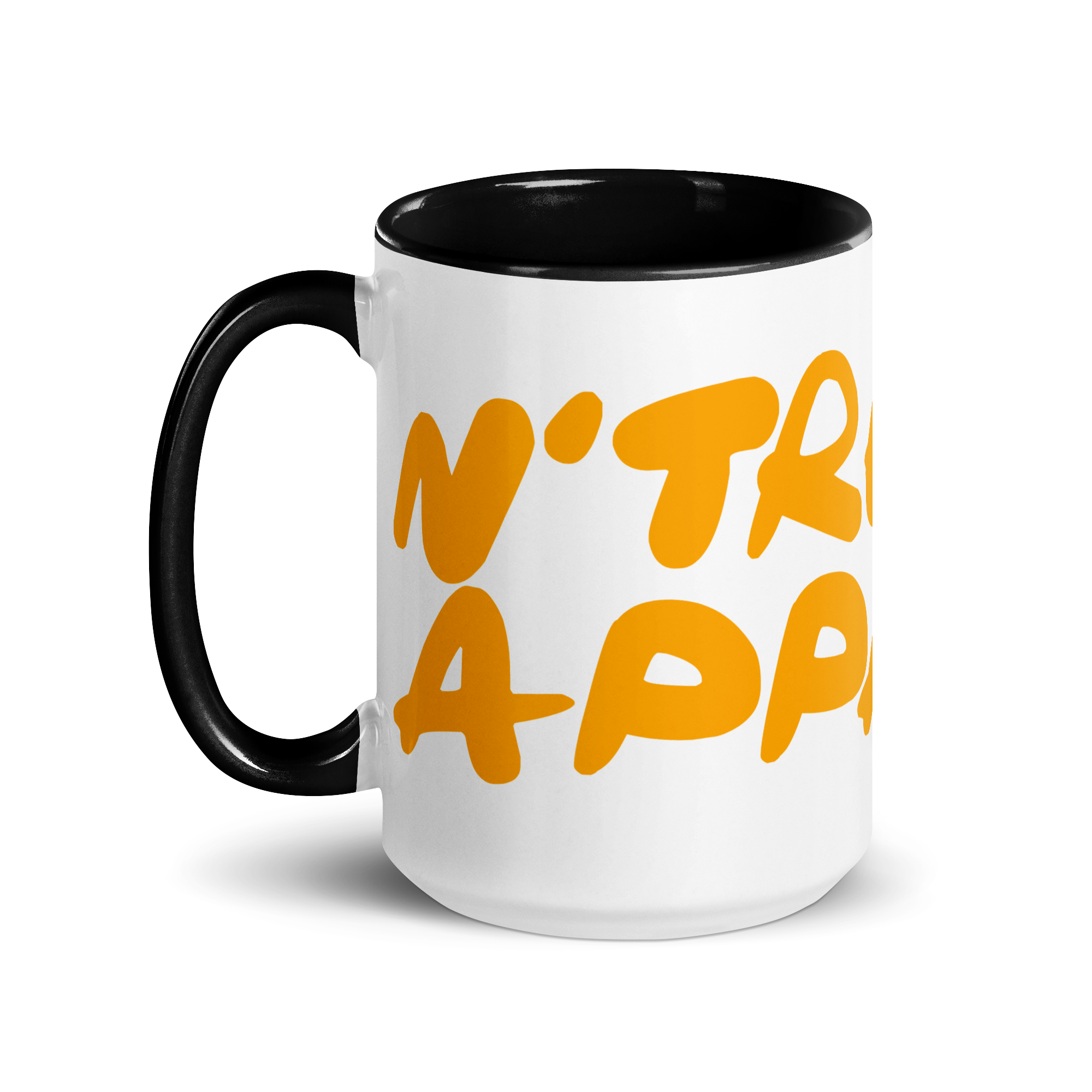 N'Trench Orange Lettering Mug with Color Inside