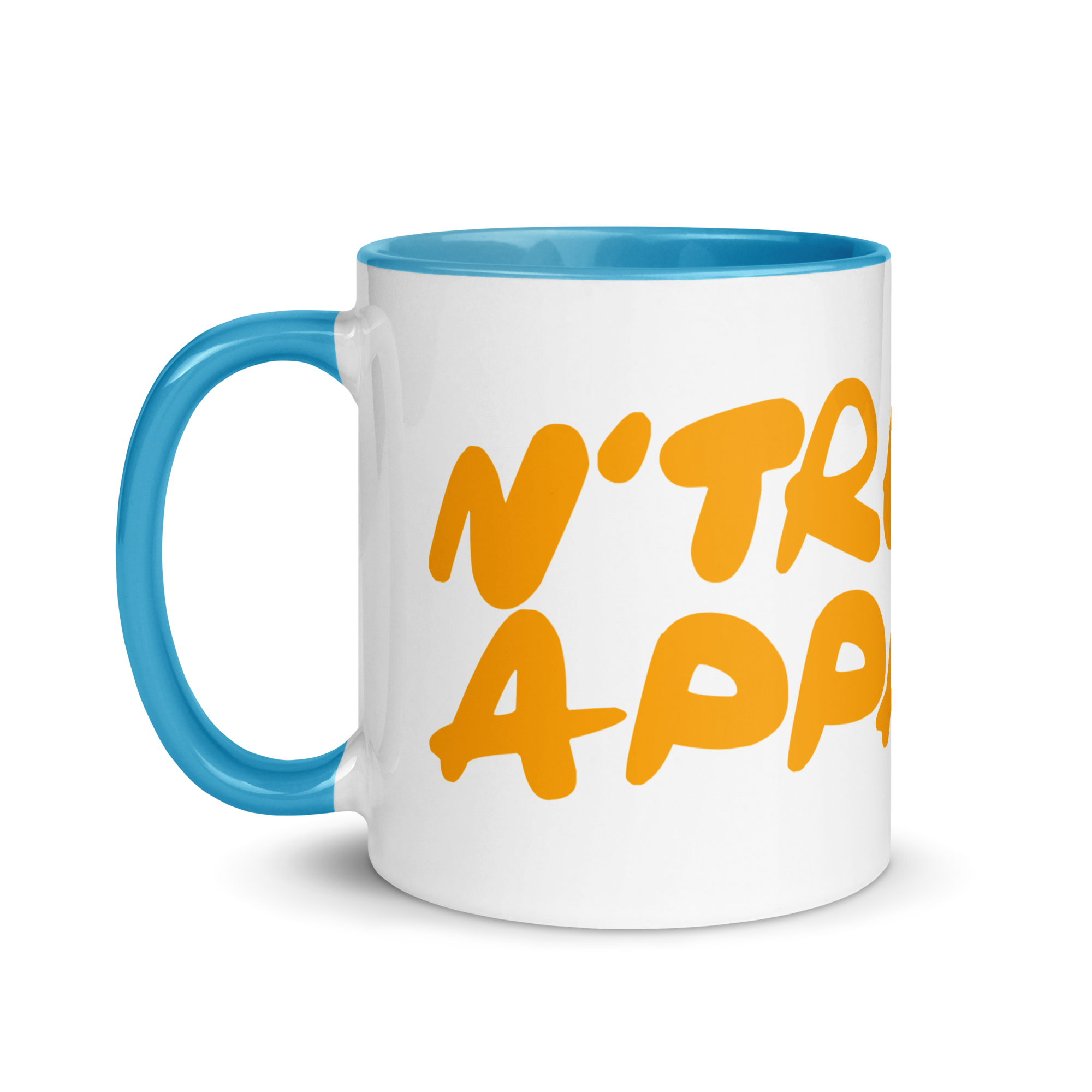 N'Trench Orange Lettering Mug with Color Inside