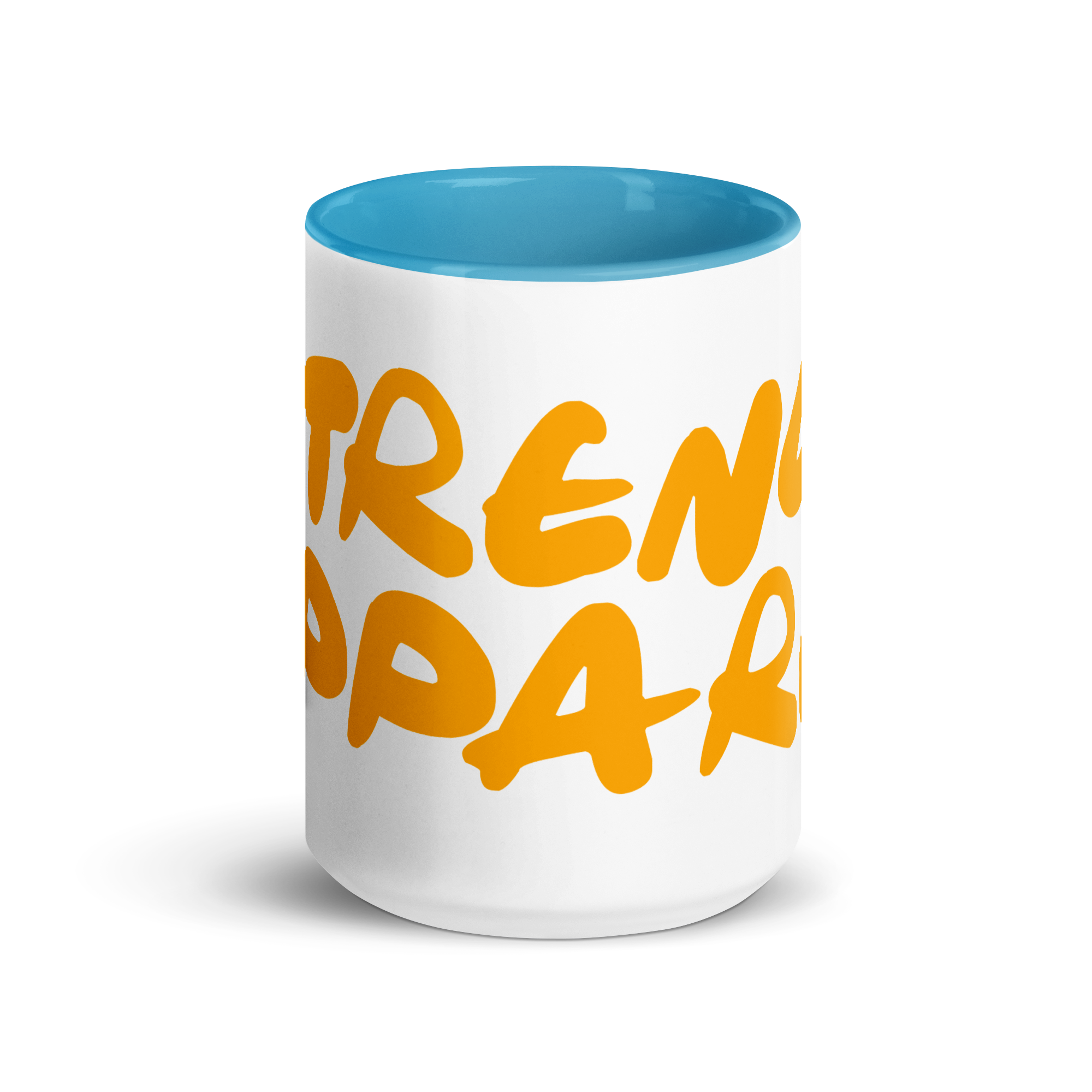 N'Trench Orange Lettering Mug with Color Inside