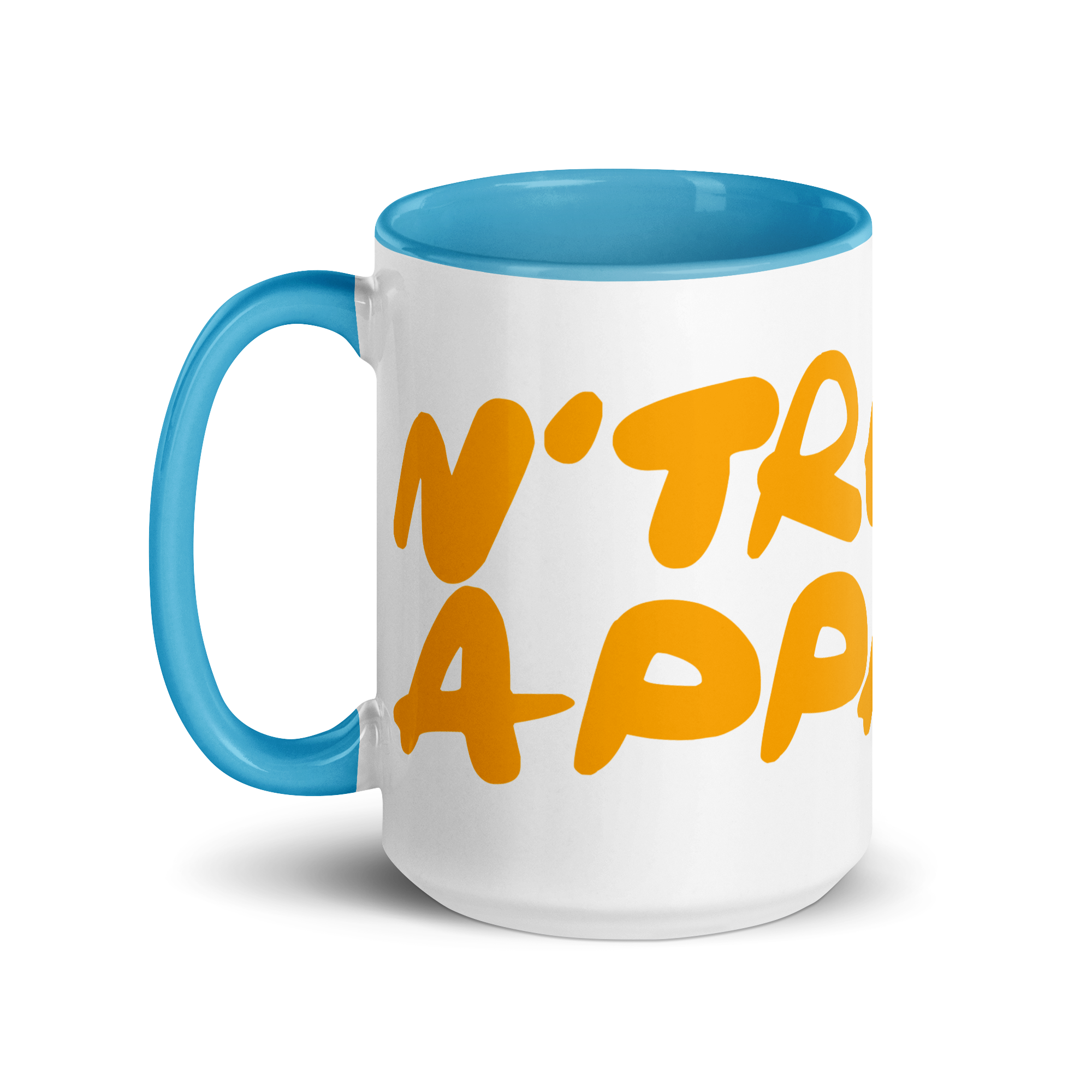 N'Trench Orange Lettering Mug with Color Inside