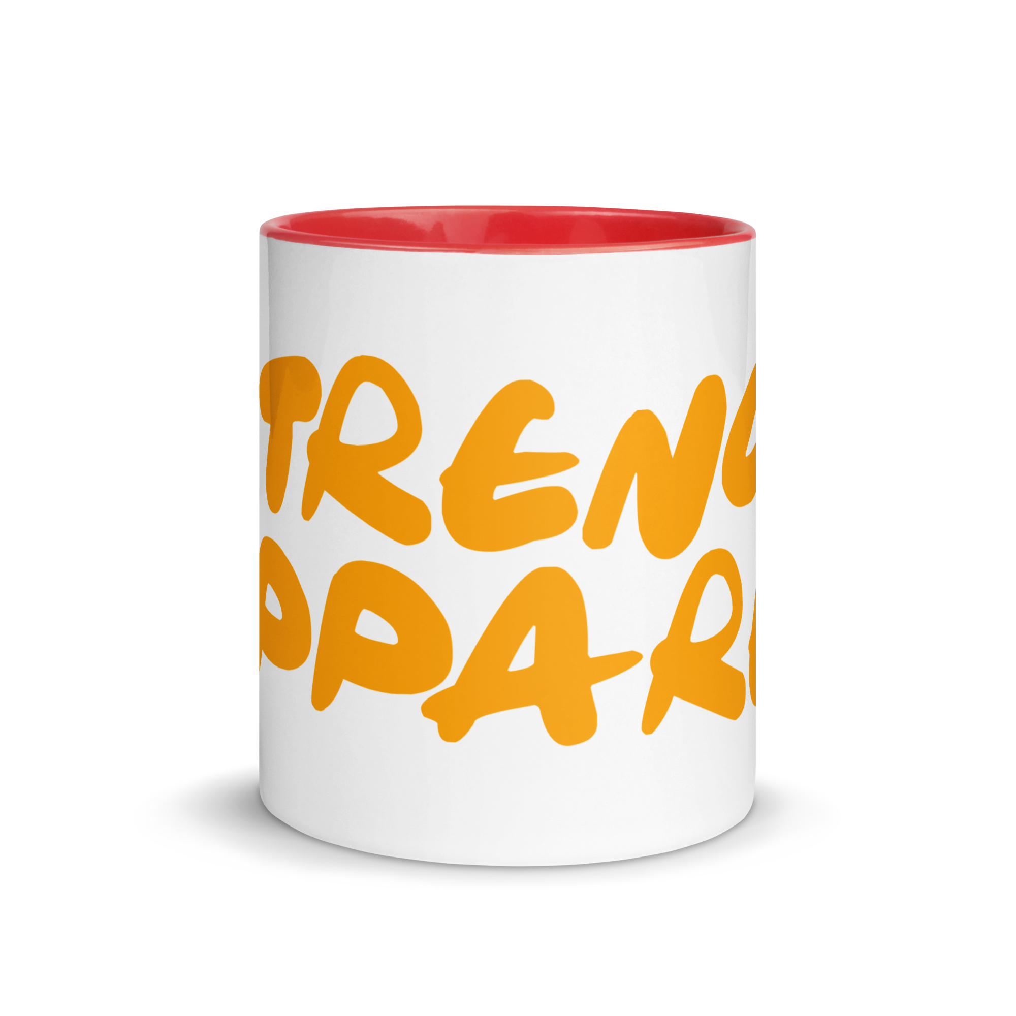 N'Trench Orange Lettering Mug with Color Inside