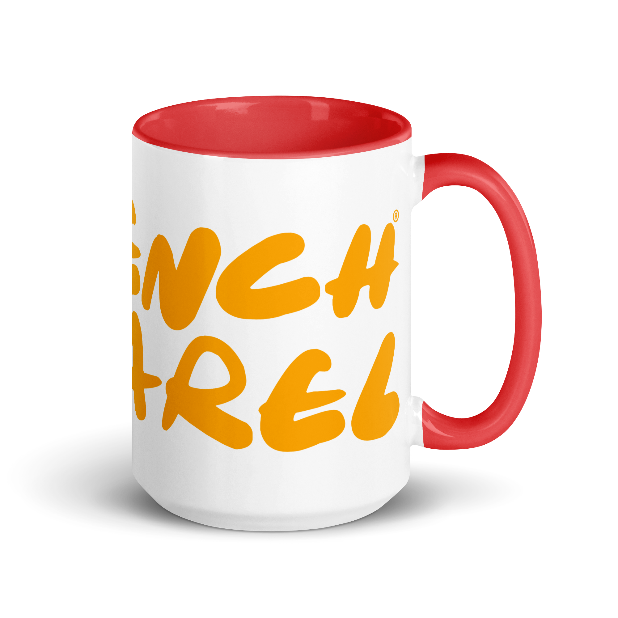 N'Trench Orange Lettering Mug with Color Inside