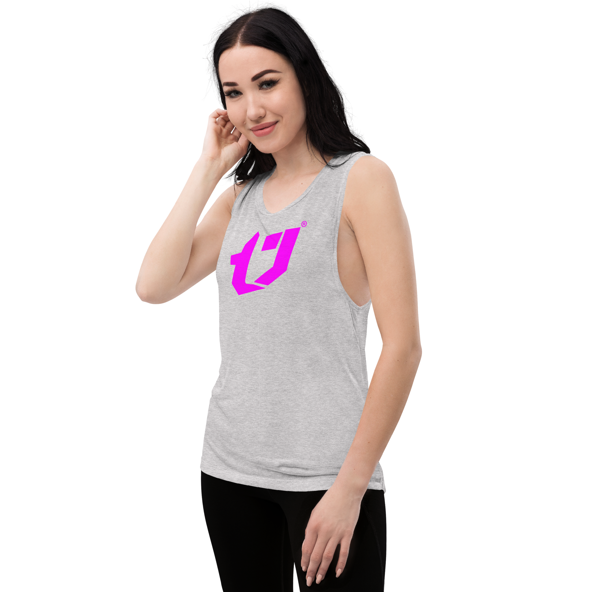 N'Trench Magenta Logo Women/Ladies Muscle Tank