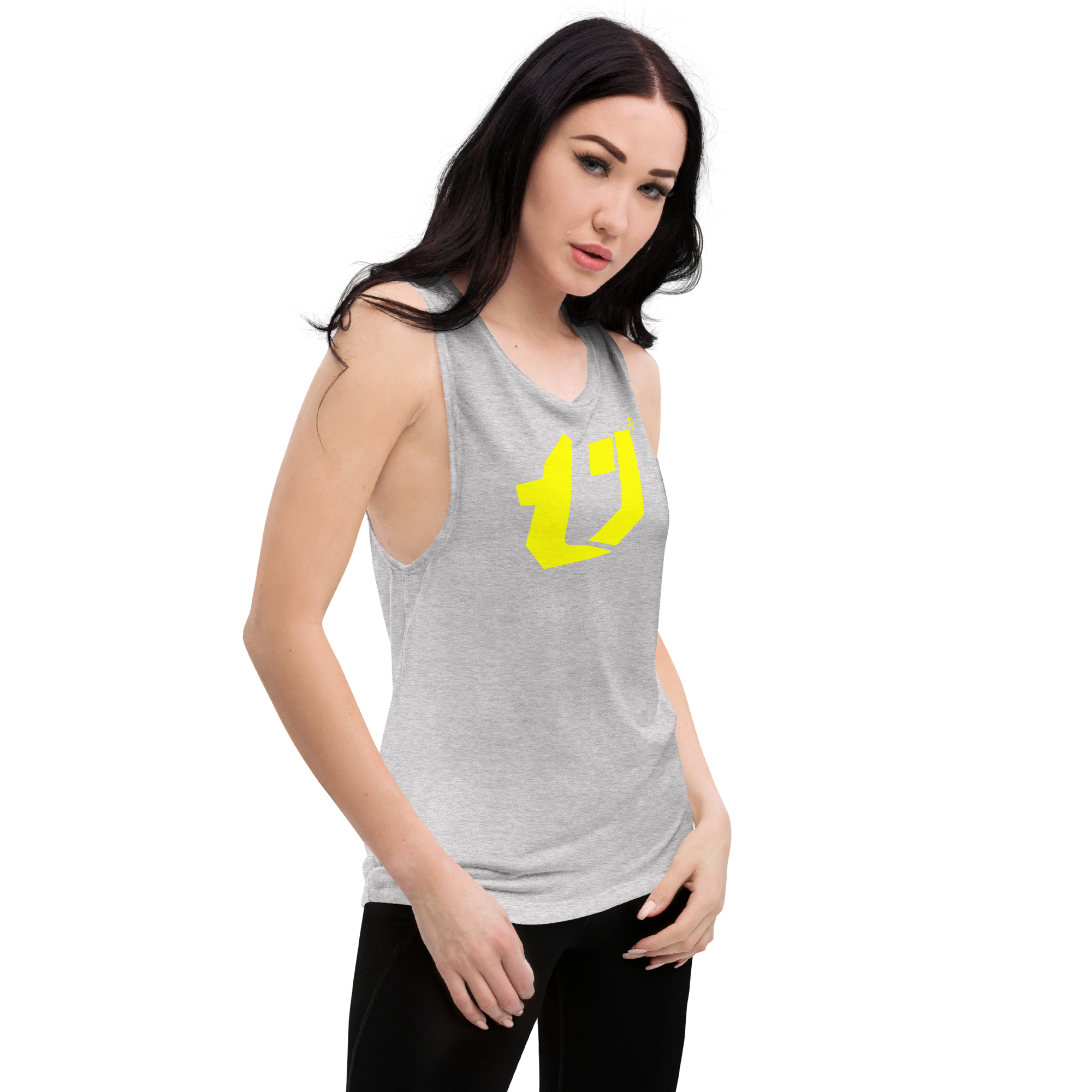 N'Trench Yellow Logo Women/Ladies Muscle Tank