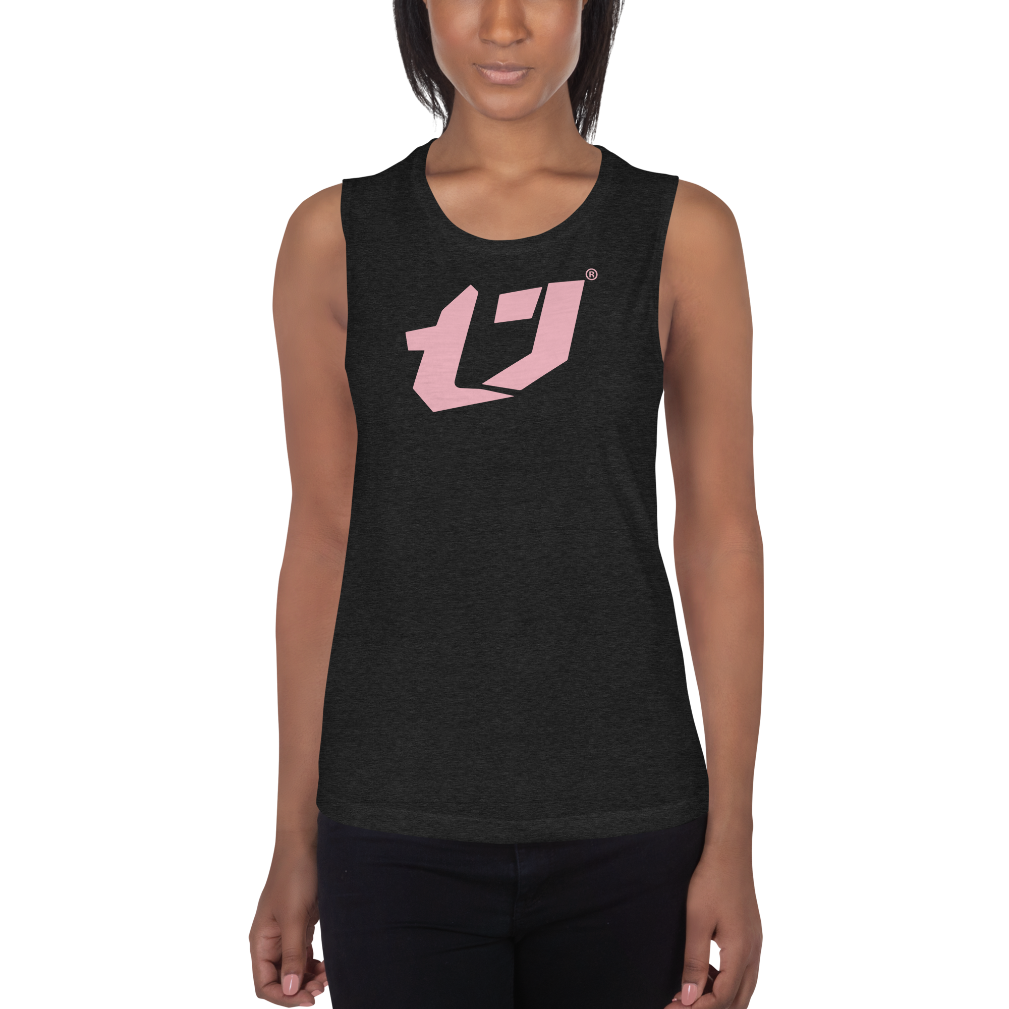 N'Trench Pink Logo Women/Ladies Muscle Tank